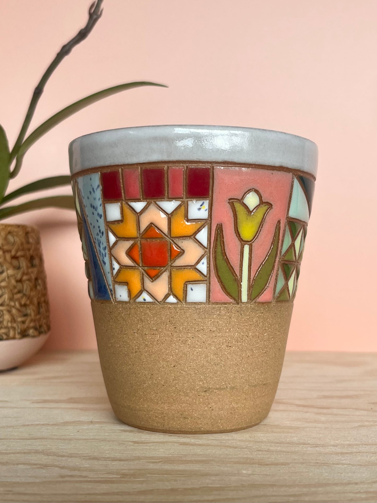 Angular Quilted Tumbler -62-