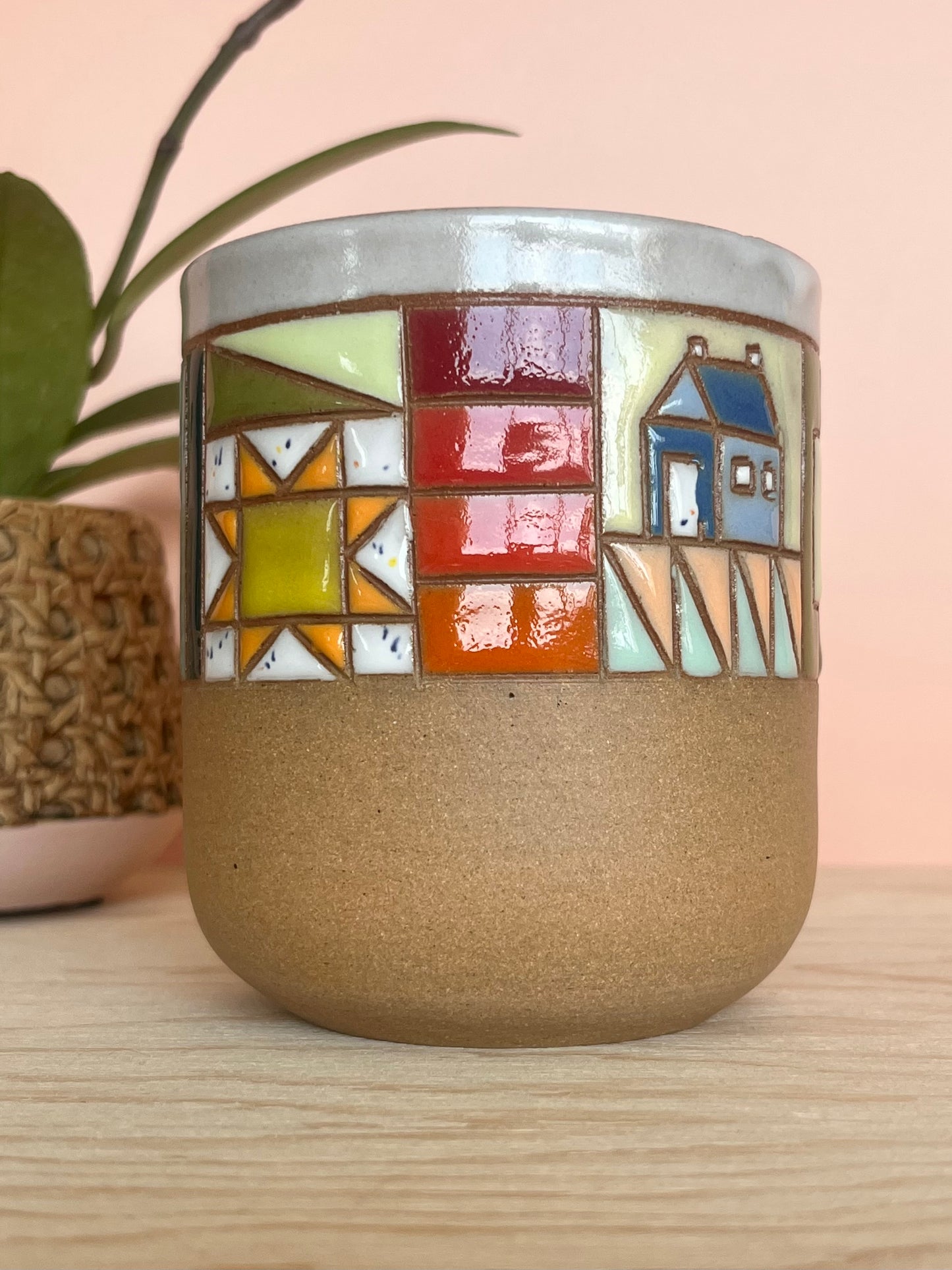Rounded Quilted Tumbler -86-