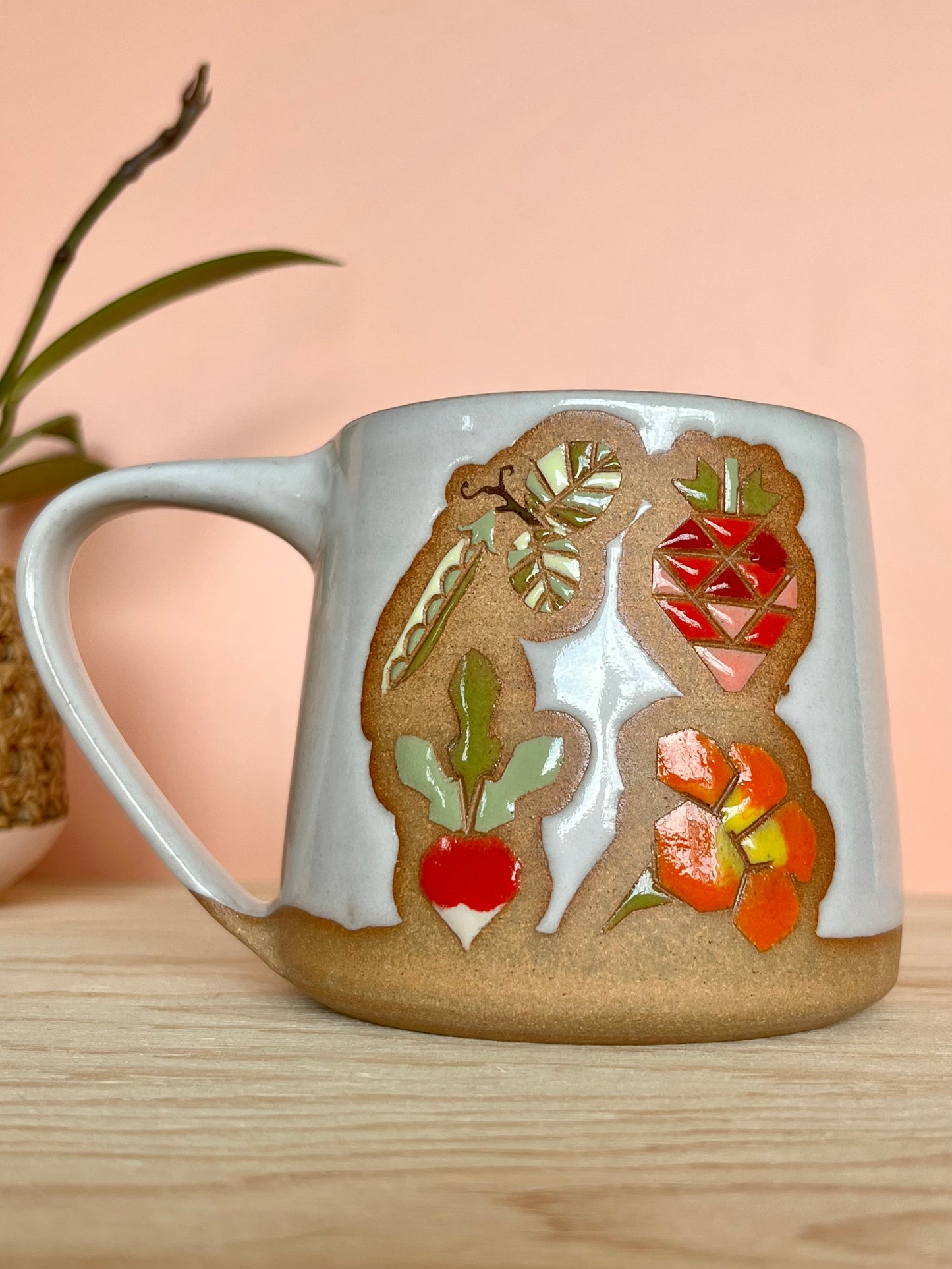 Tall Garden Quilt Mug -04-