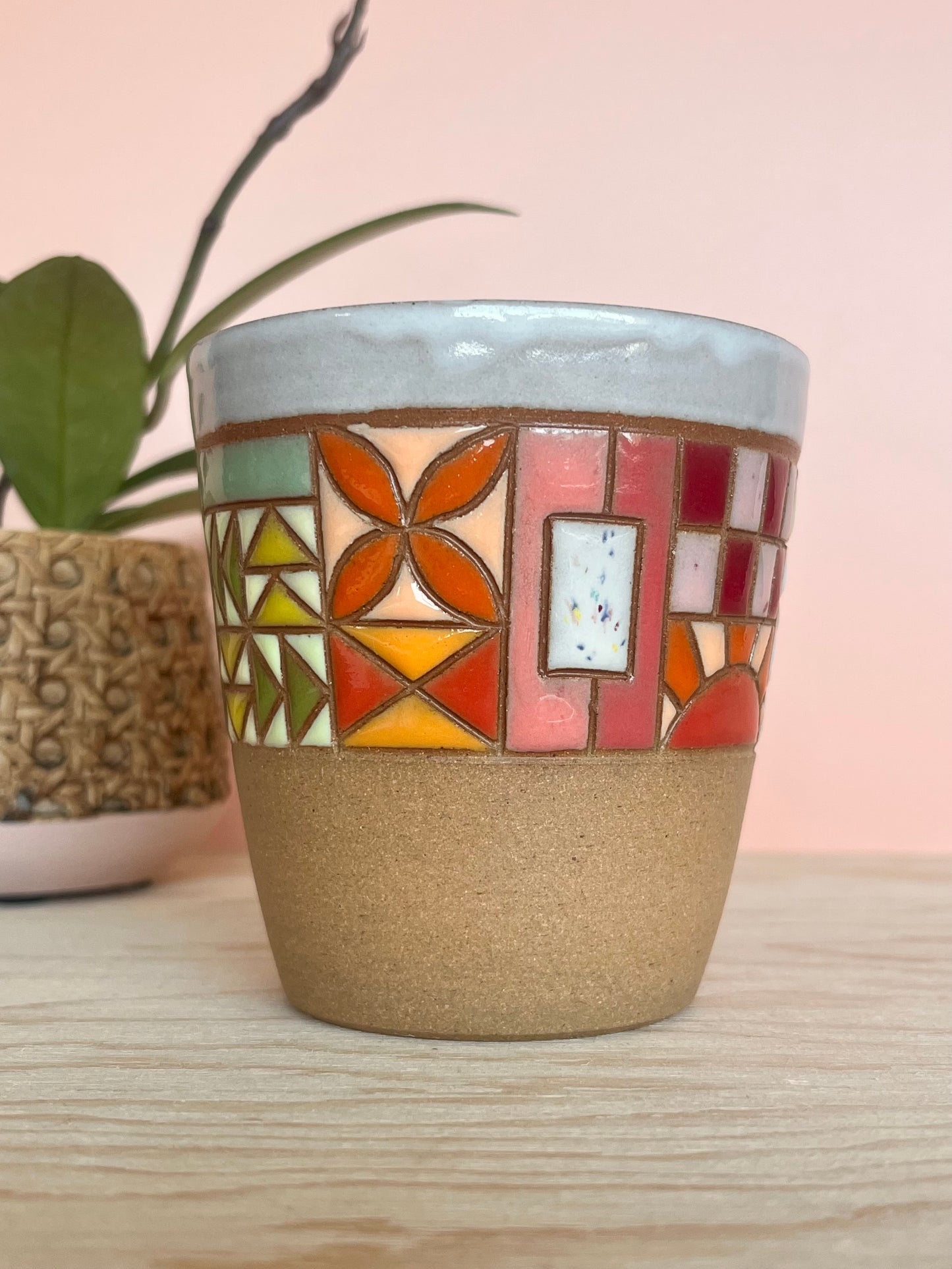 Angular Quilted Tumbler -58-