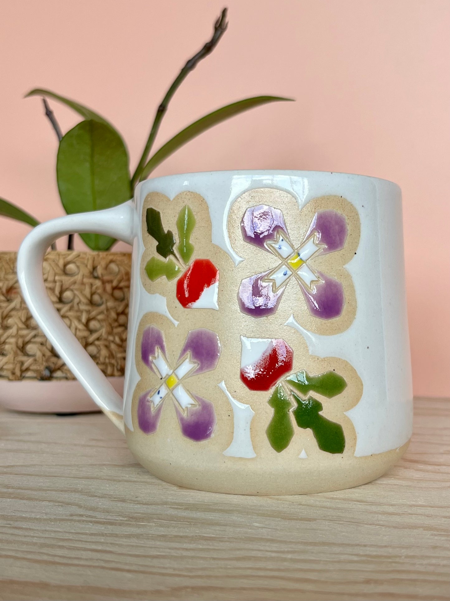 Extra Tall Garden Quilt Mug -23-