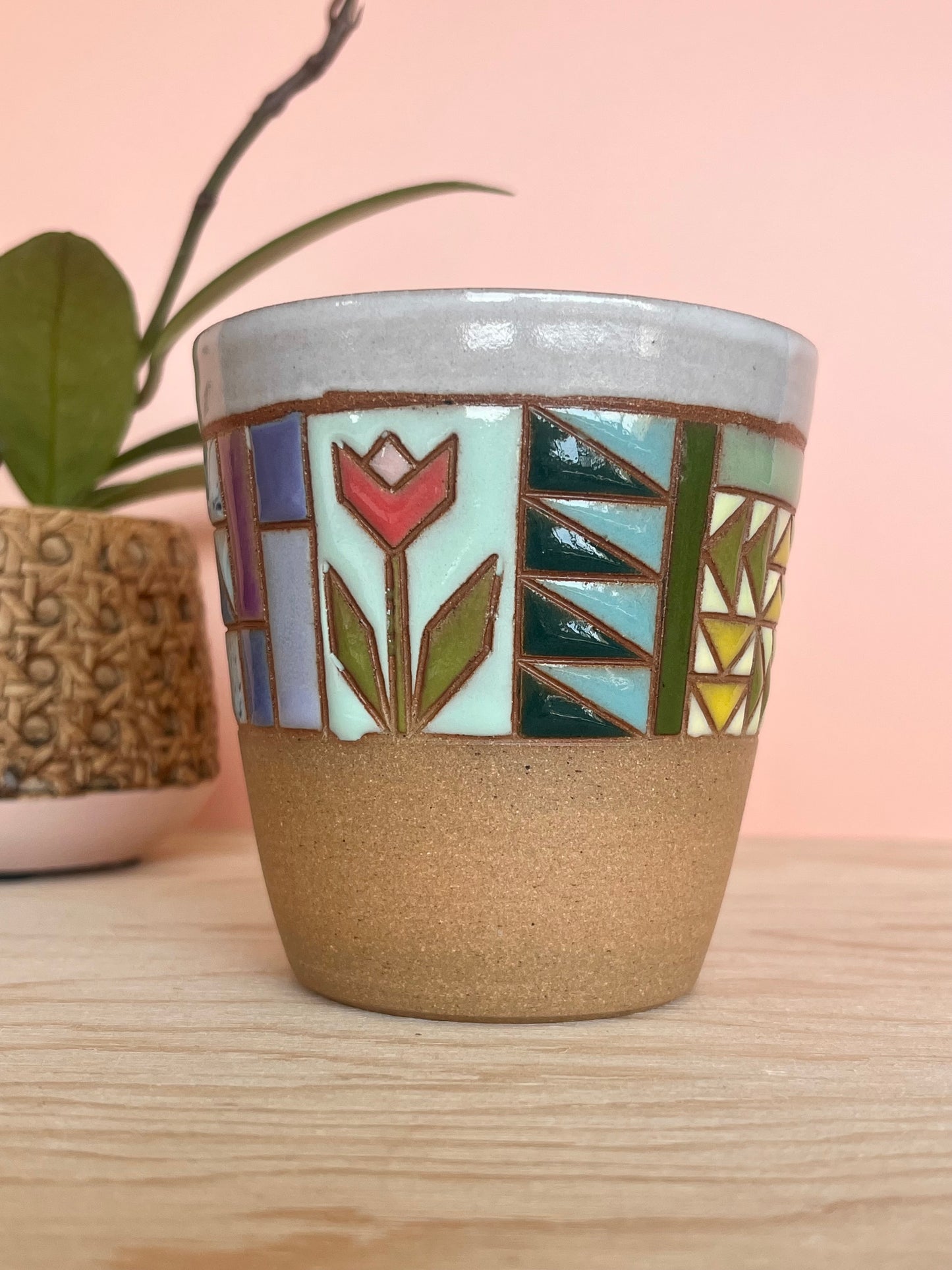 Angular Quilted Tumbler -58-