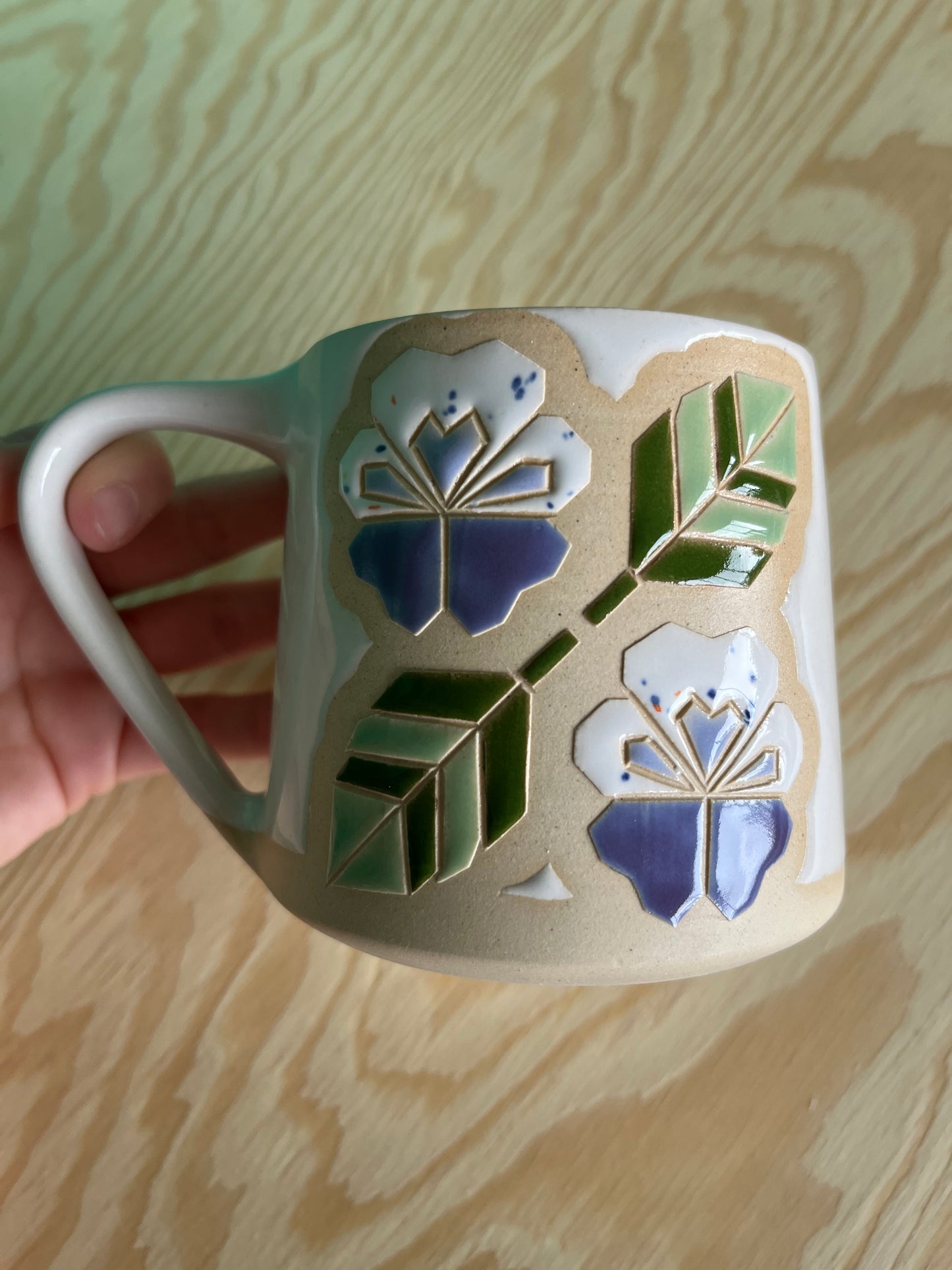 Tall Quilt Mug