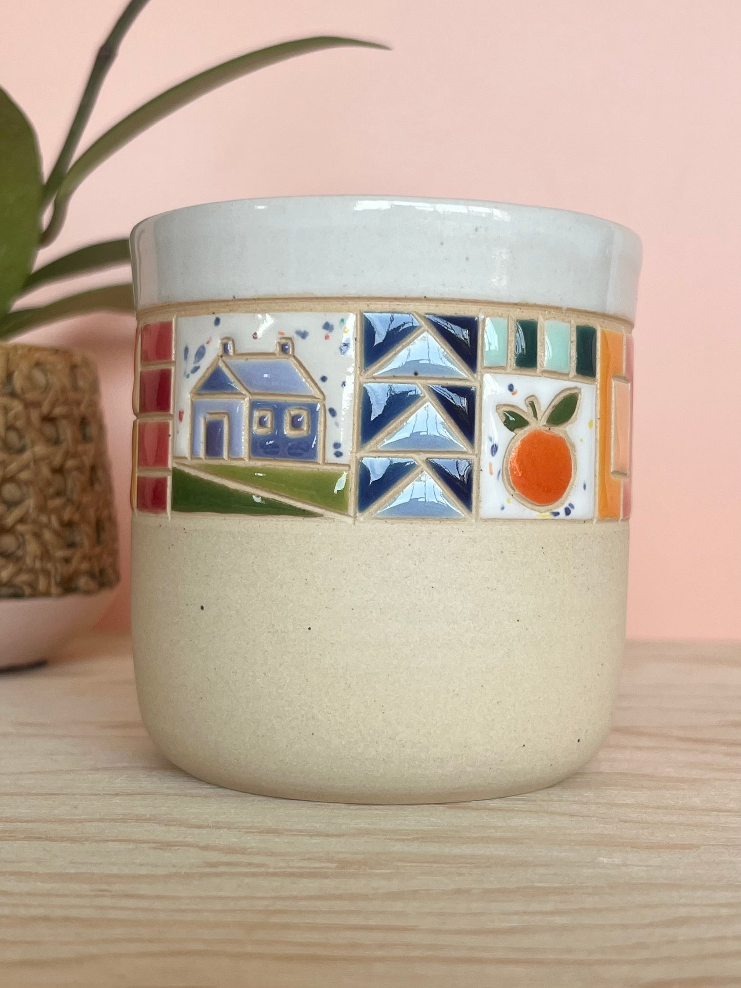 Rounded Quilted Tumbler -96-
