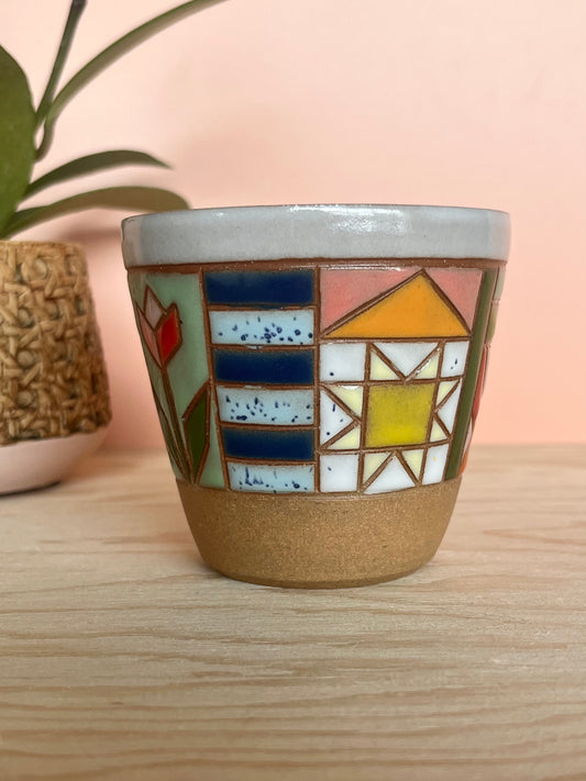 Angular Quilted Tumbler -69-