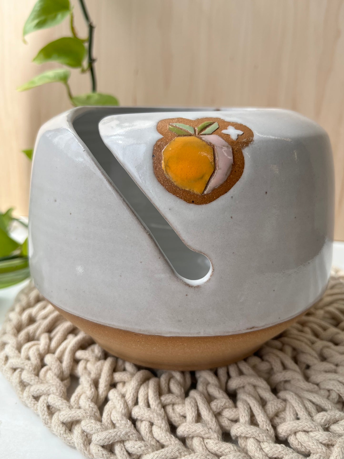 Quilt Fruit Yarn Bowl