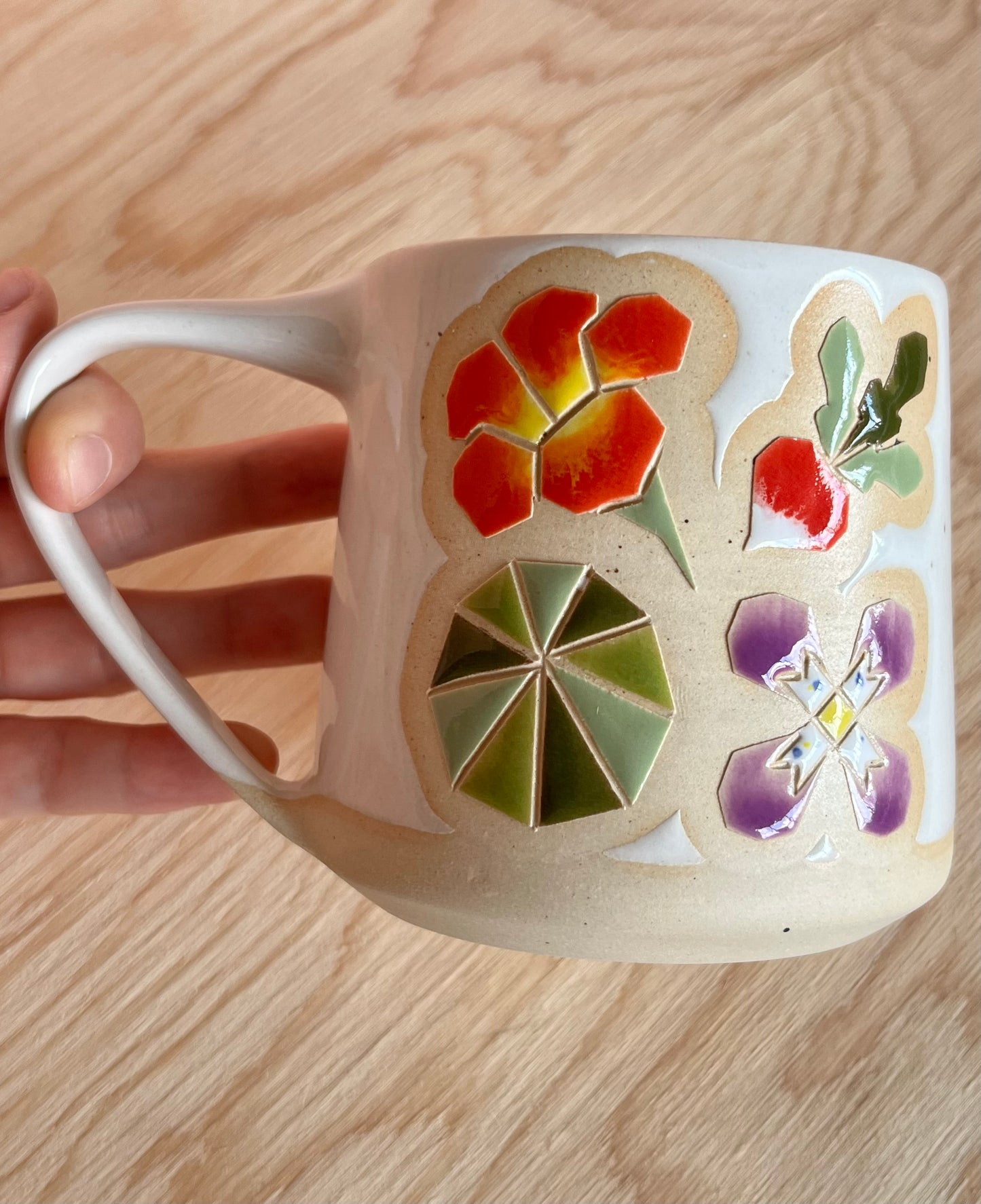 Tall Garden Quilt Mug -22-