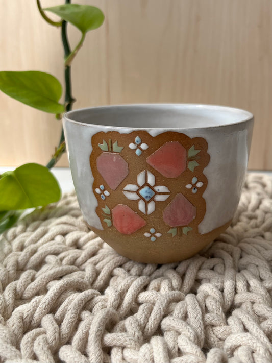 Small Quilt Fruit Tumbler