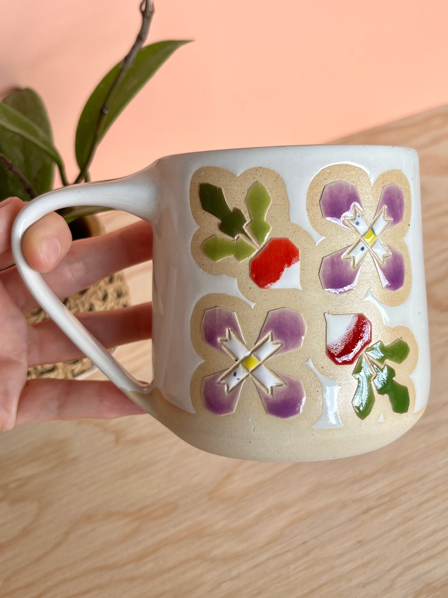 Extra Tall Garden Quilt Mug -23-