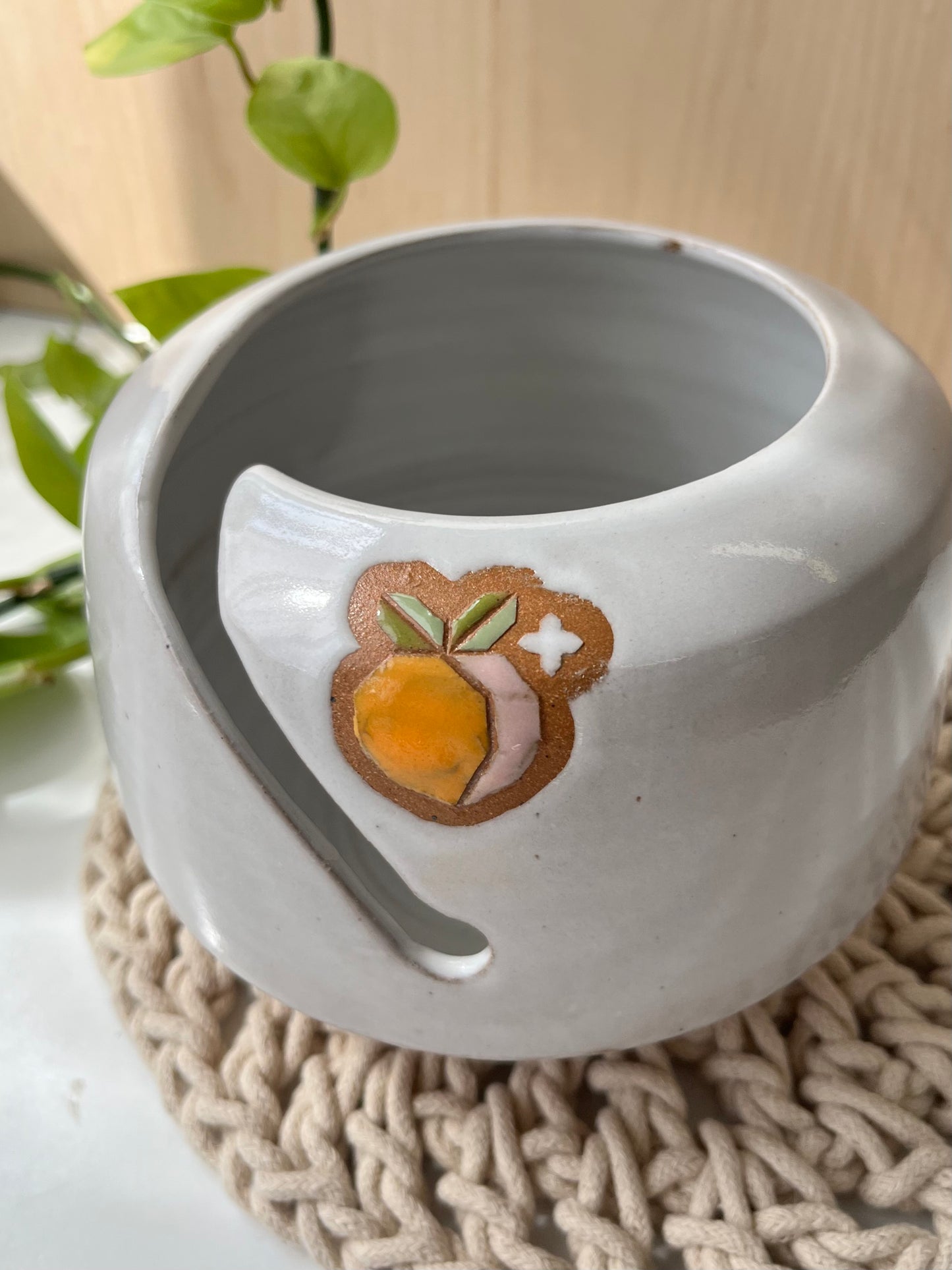 Quilt Fruit Yarn Bowl