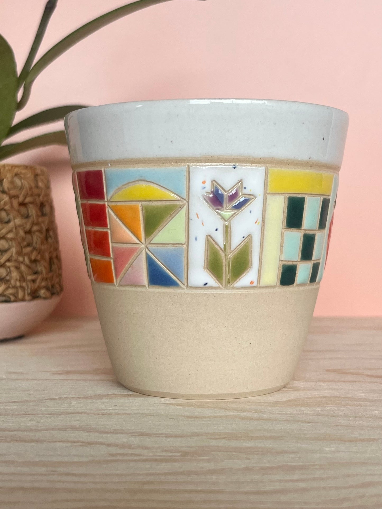 Angular Quilted Tumbler -77-