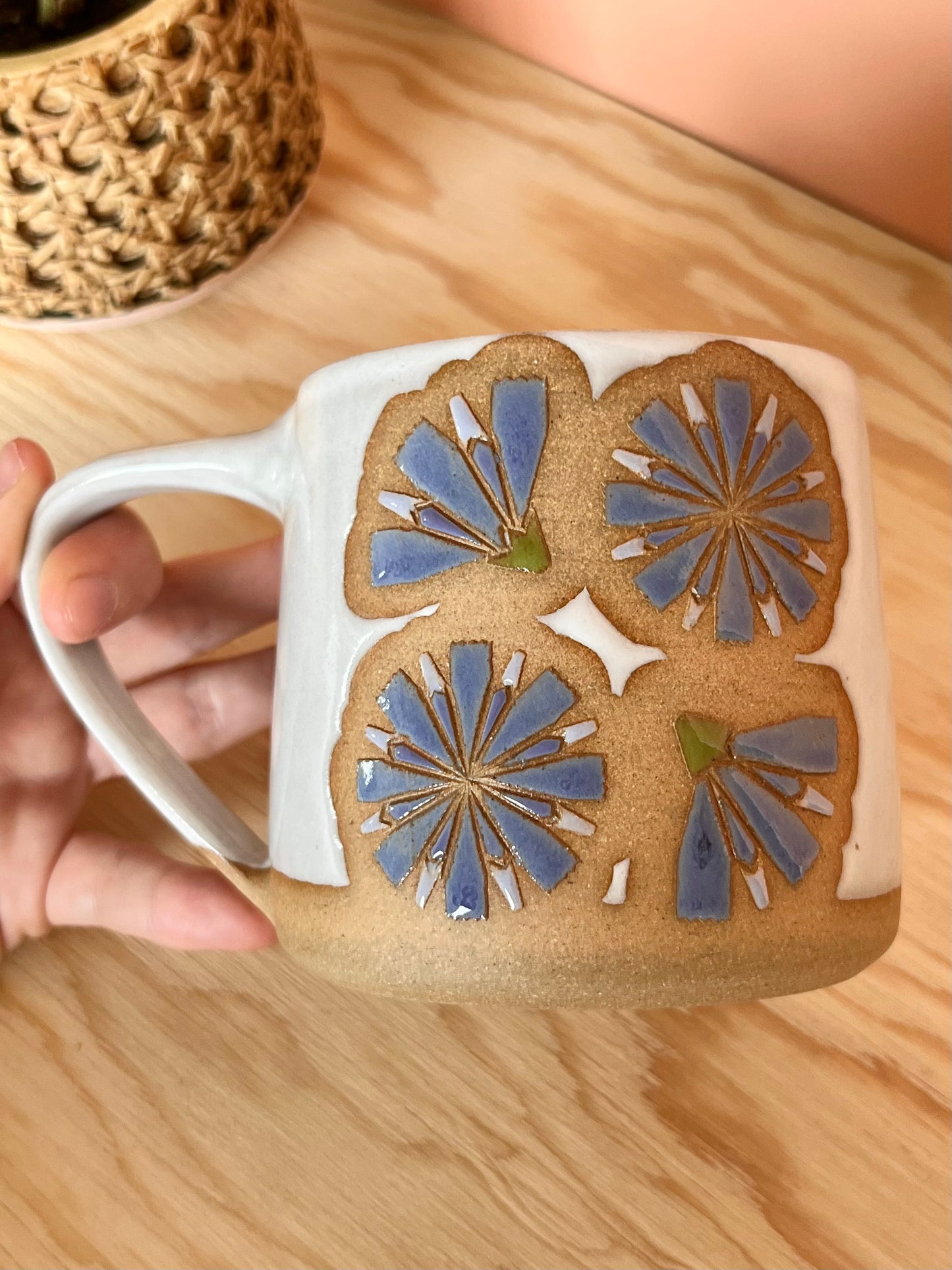 Tall Garden Quilt Mug -13-