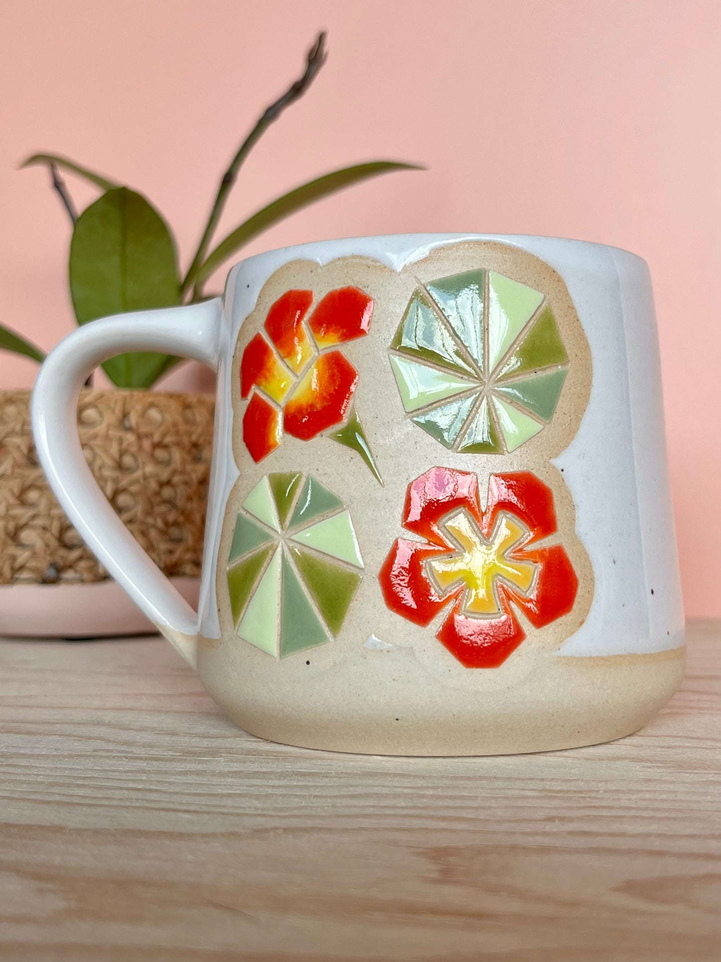 Tall Garden Quilt Mug -19-