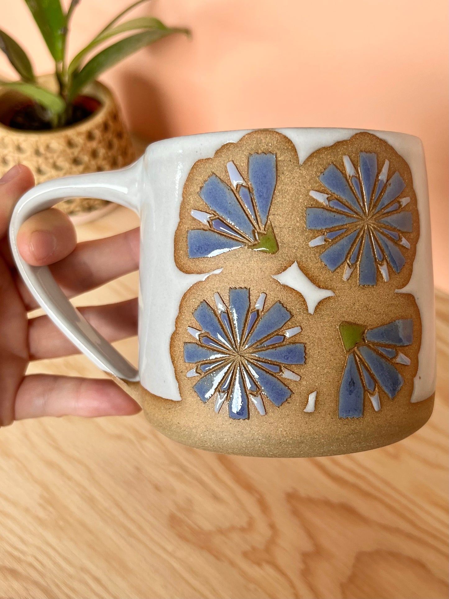 Tall Garden Quilt Mug -13-