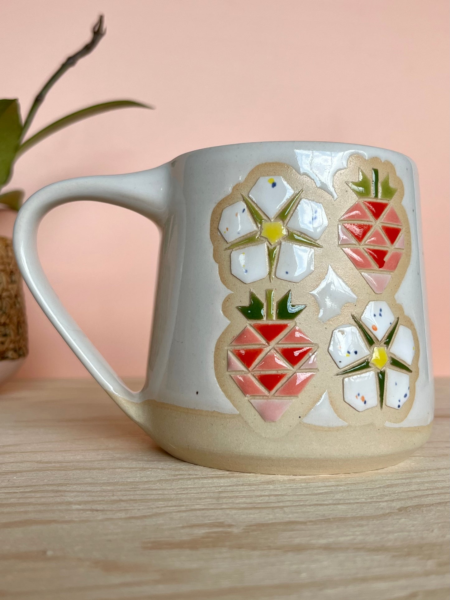 Tall Garden Quilt Mug -17-
