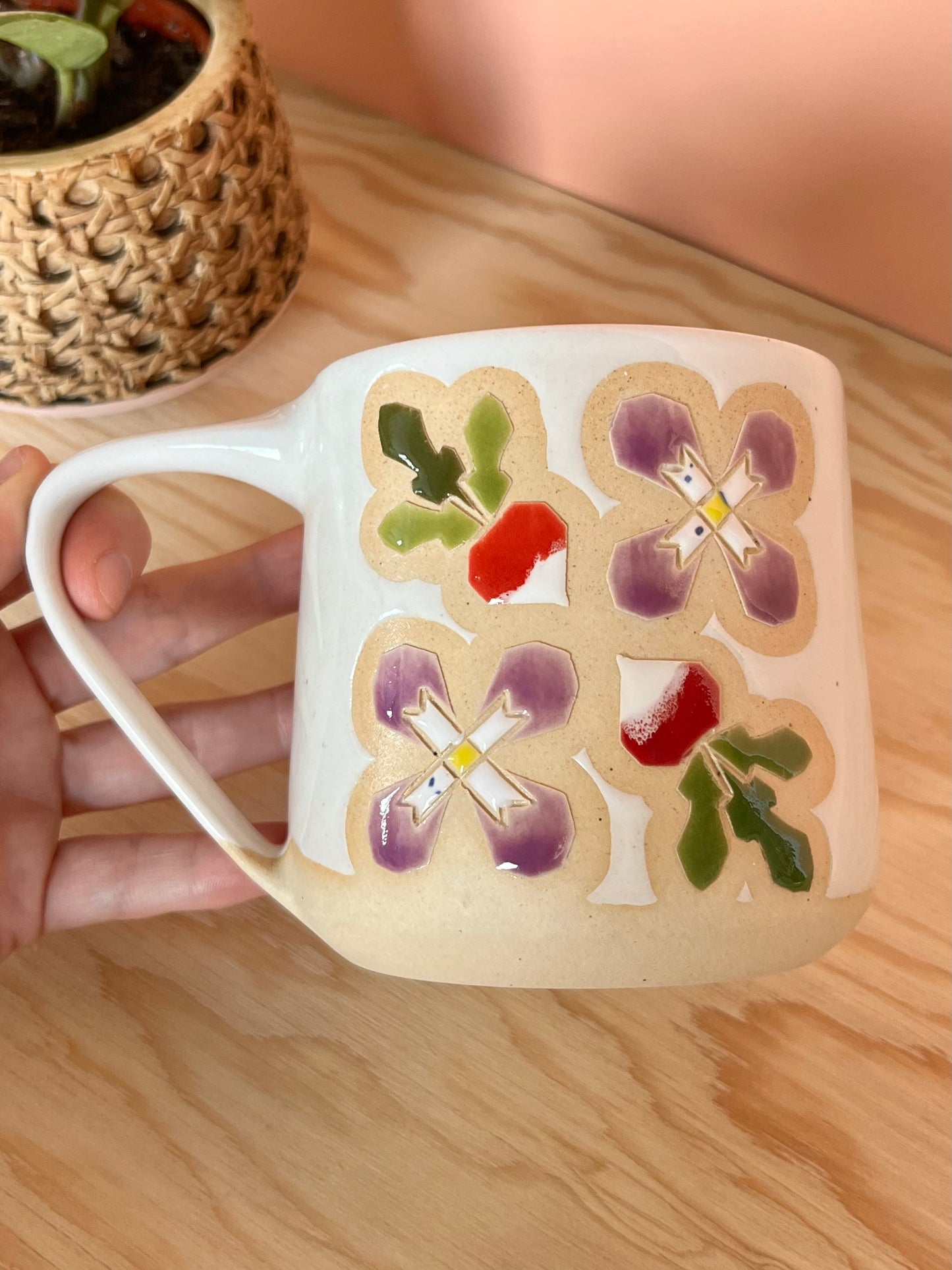 Extra Tall Garden Quilt Mug -23-