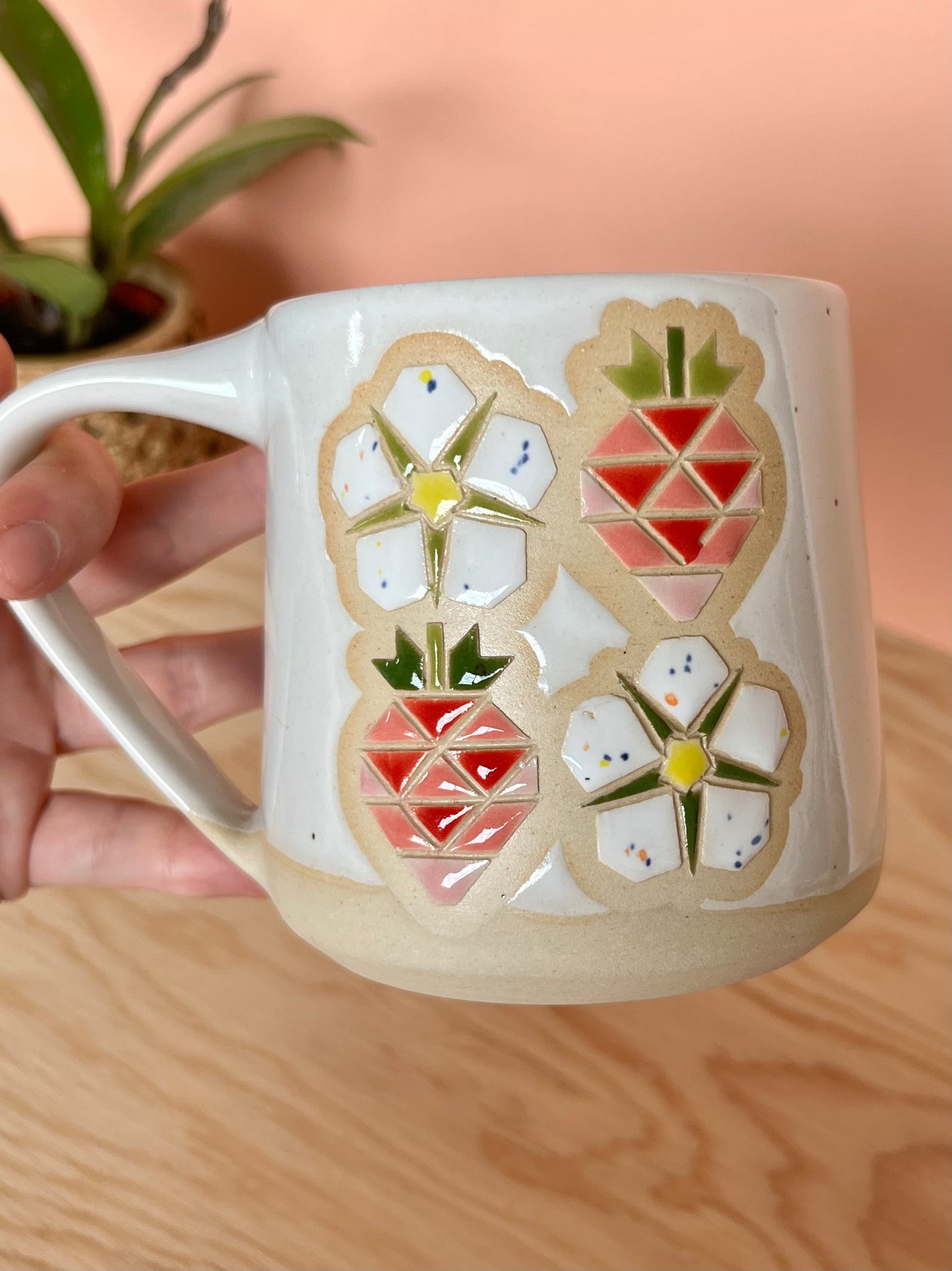 Tall Garden Quilt Mug -17-