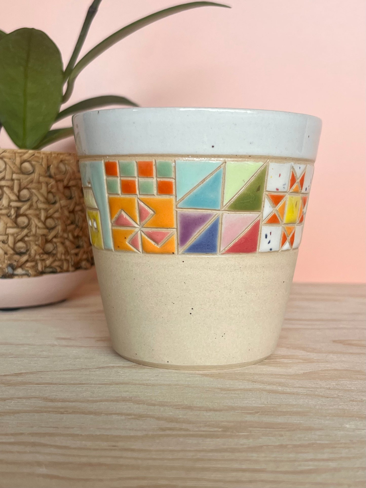 Angular Quilted Tumbler -75-