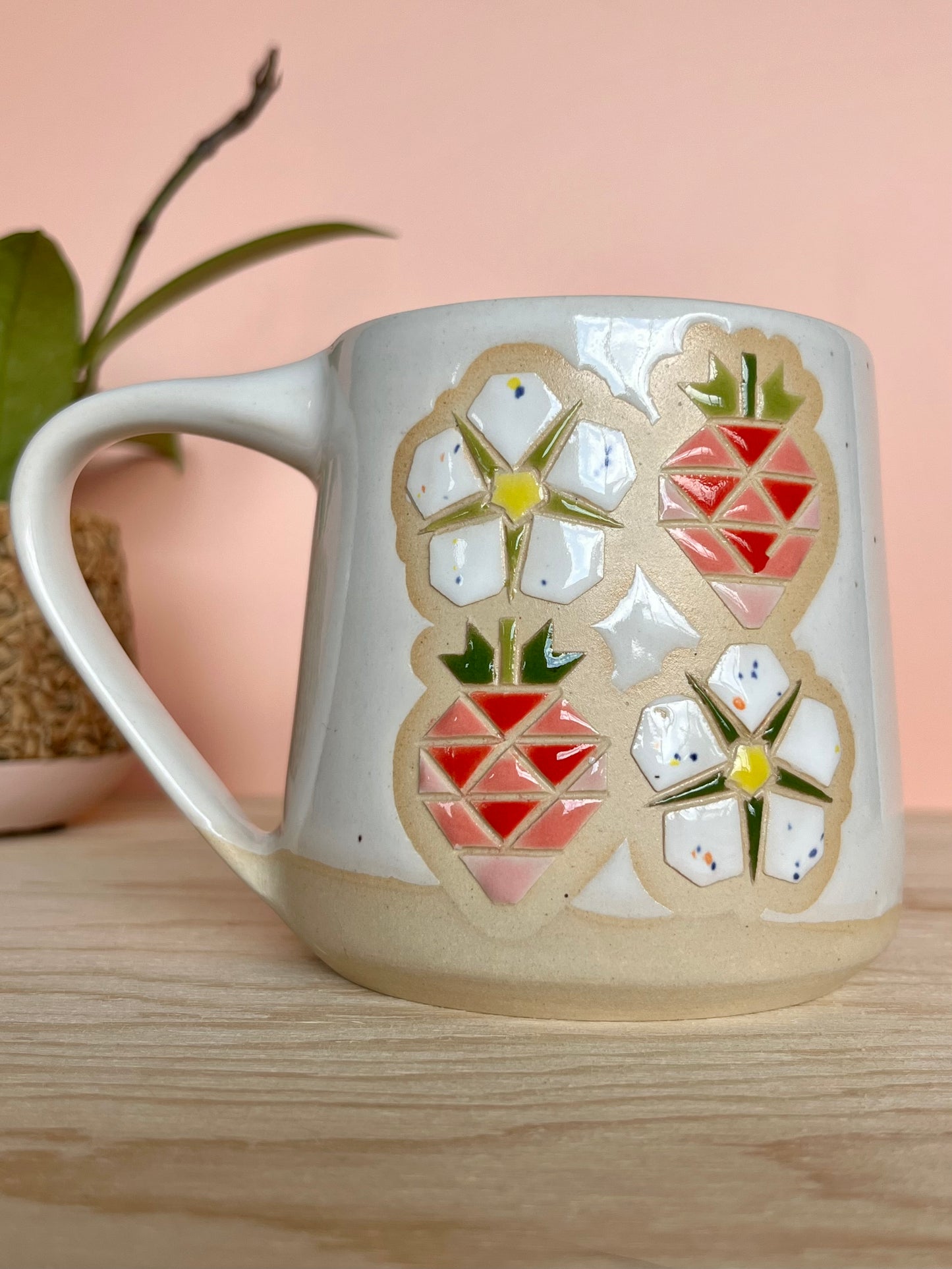 Tall Garden Quilt Mug -17-