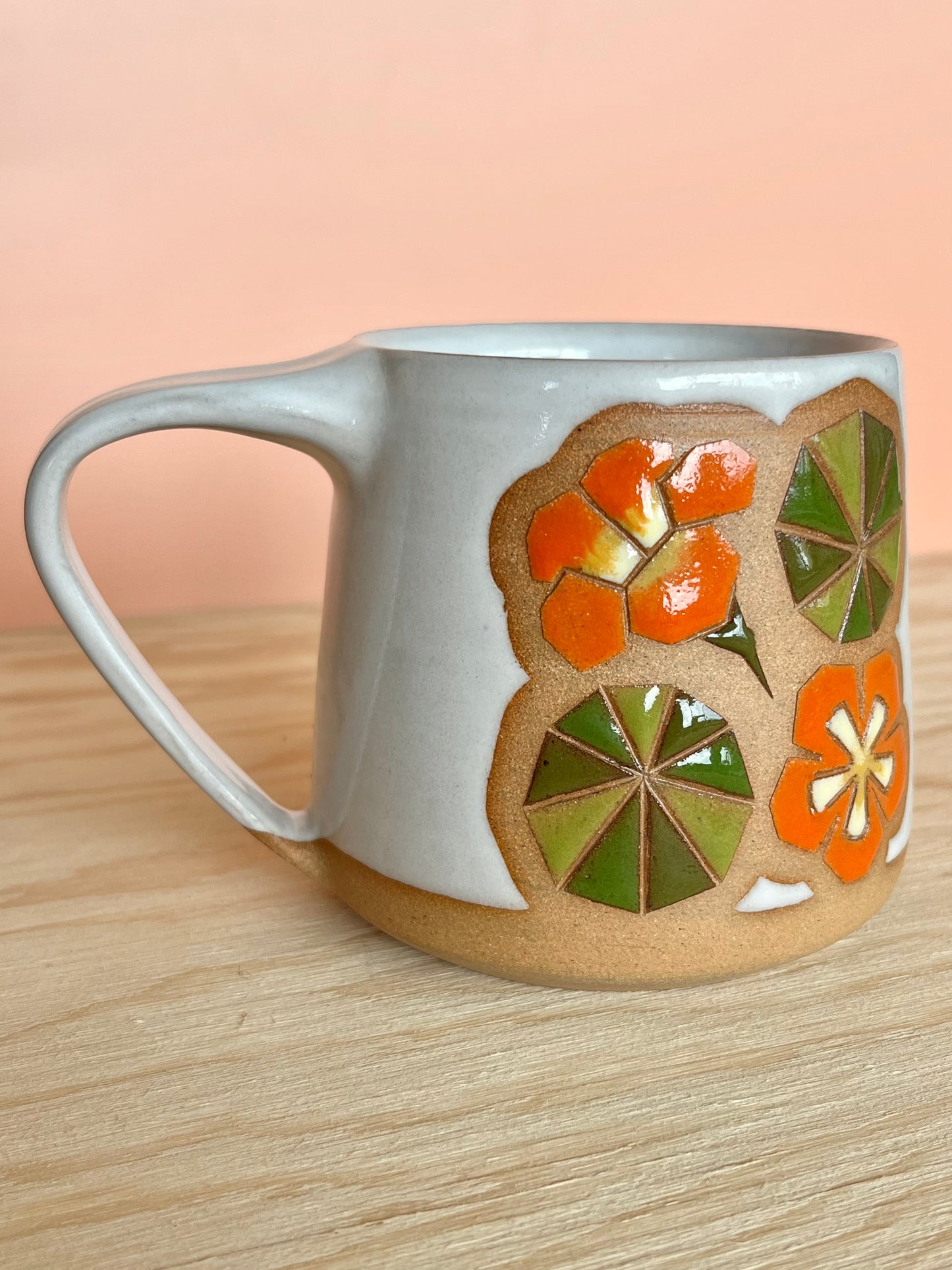 Tall Garden Quilt Mug -01-