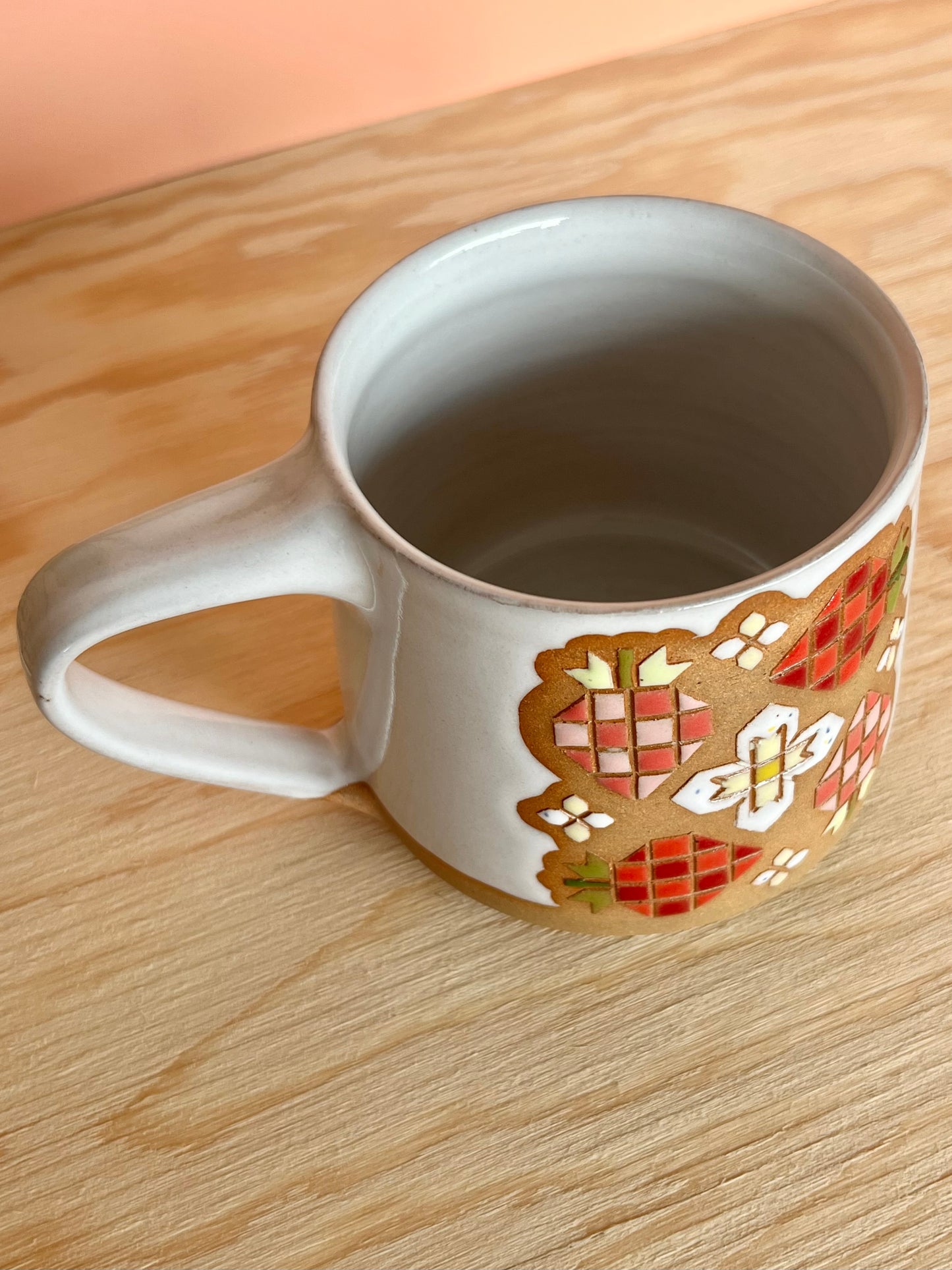 Tall Garden Quilt Mug -06-