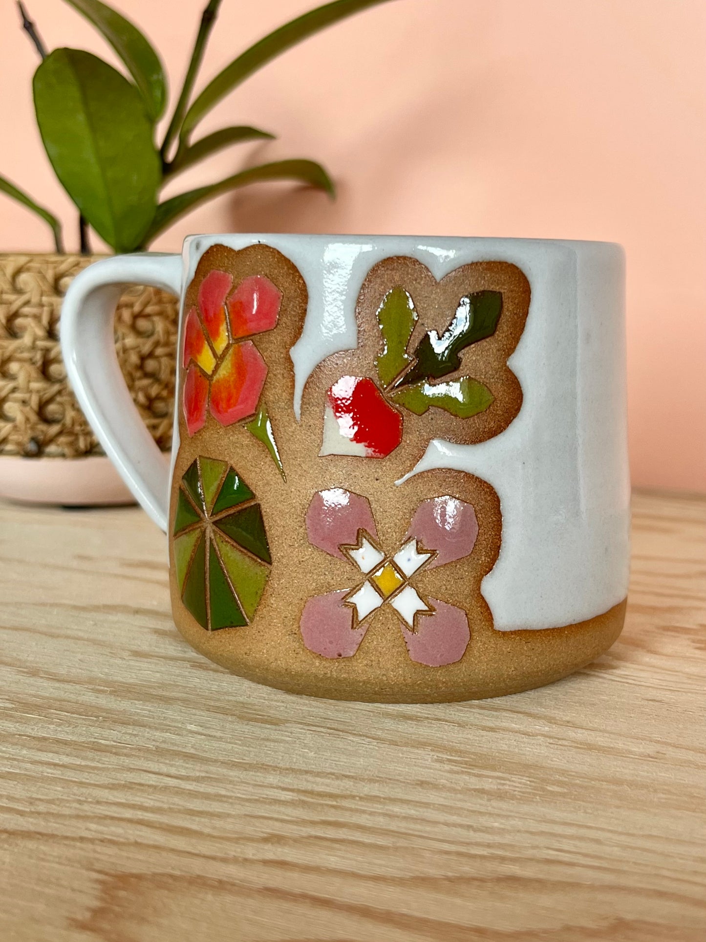 Tall Garden Quilt Mug -10-