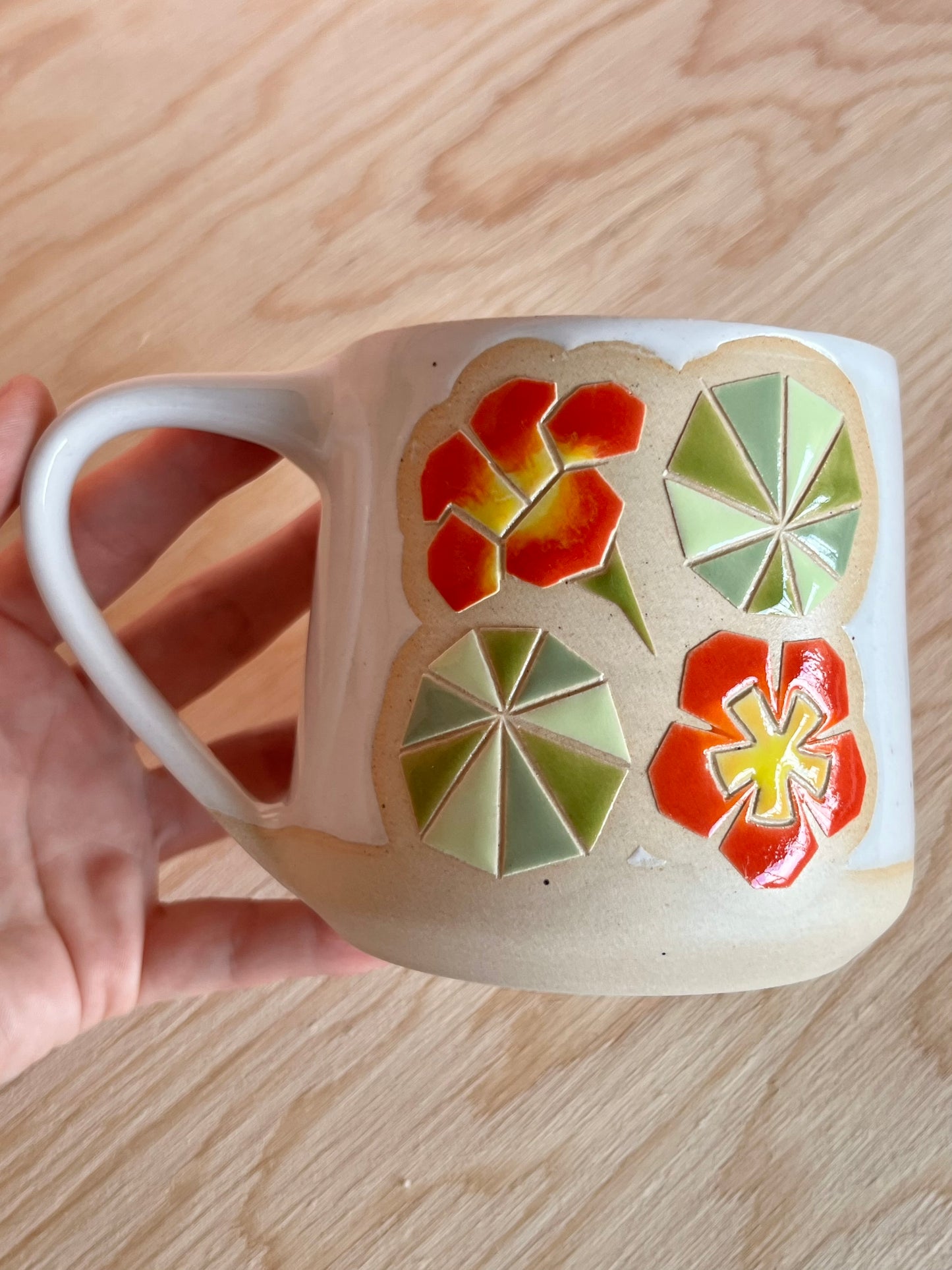 Tall Garden Quilt Mug -19-