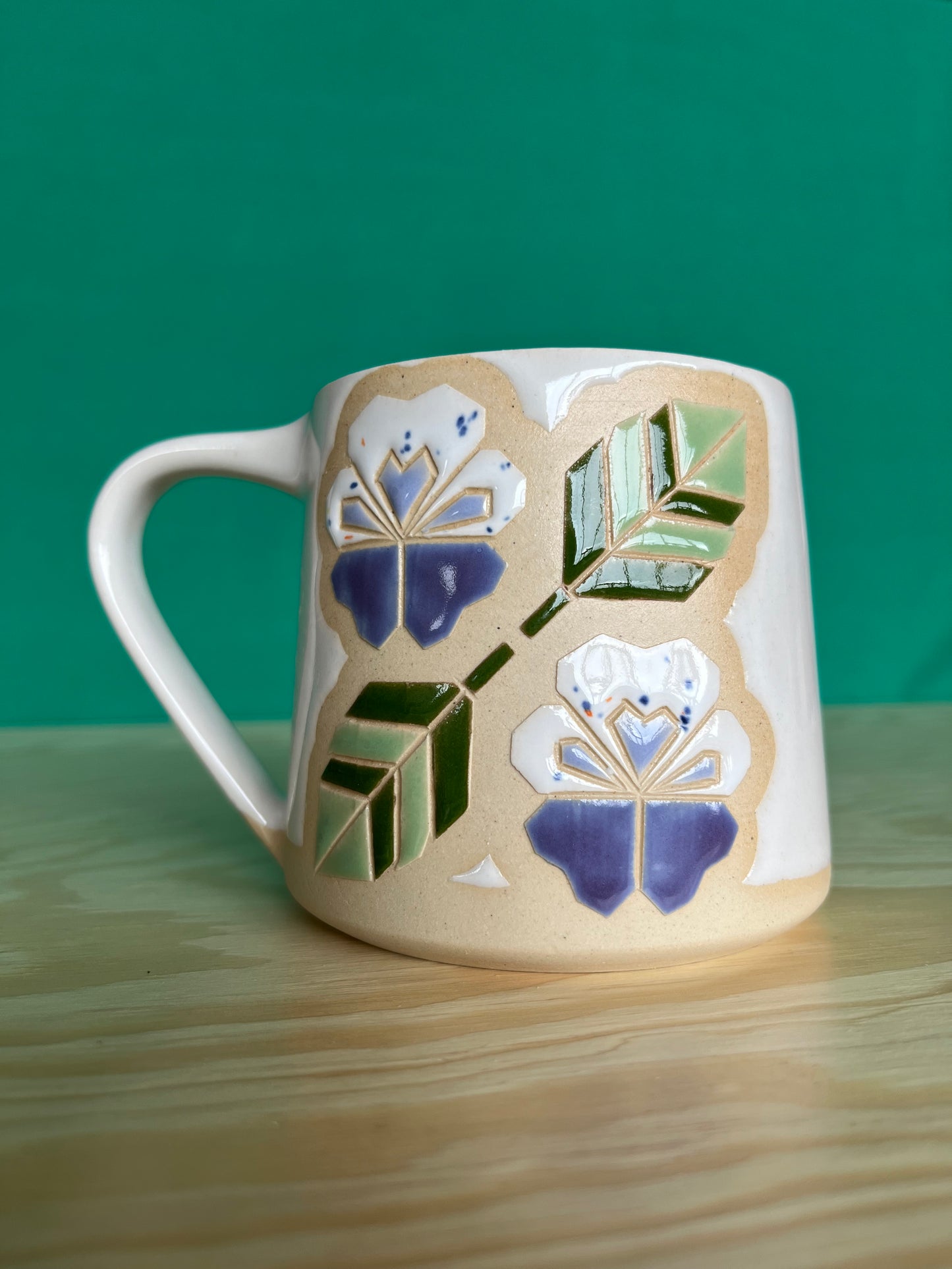 Tall Quilt Mug