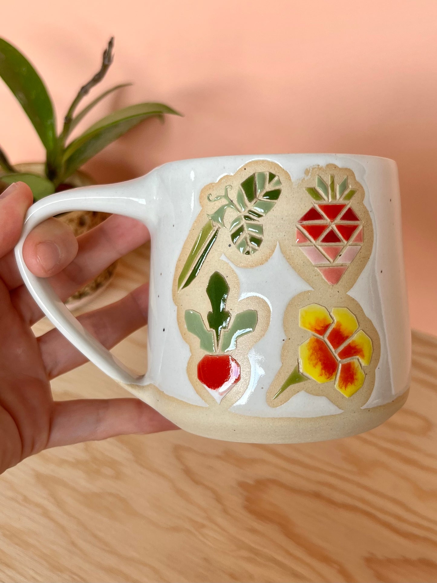 Tall Garden Quilt Mug -20-