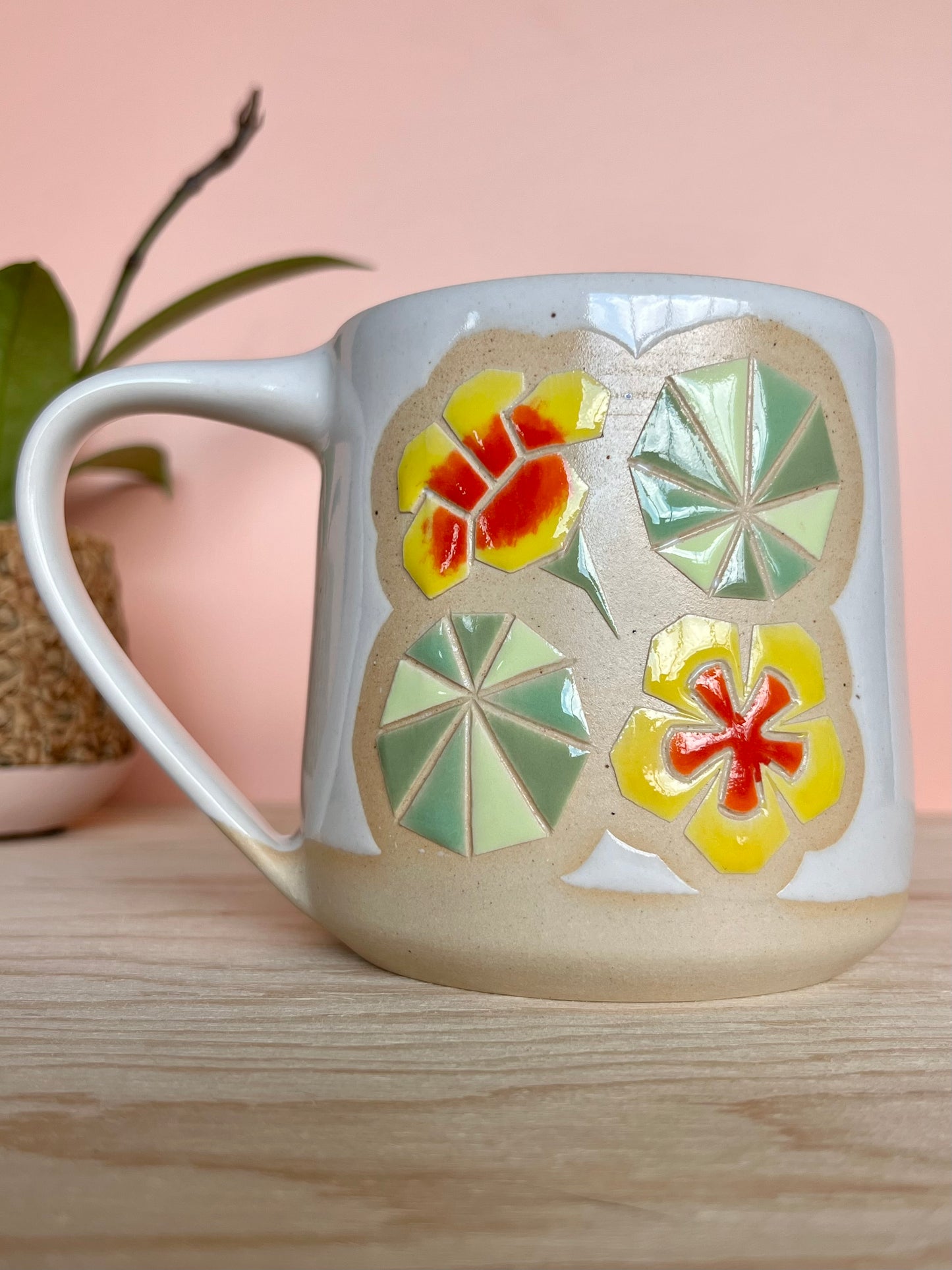 Extra Tall Garden Quilt Mug -16-
