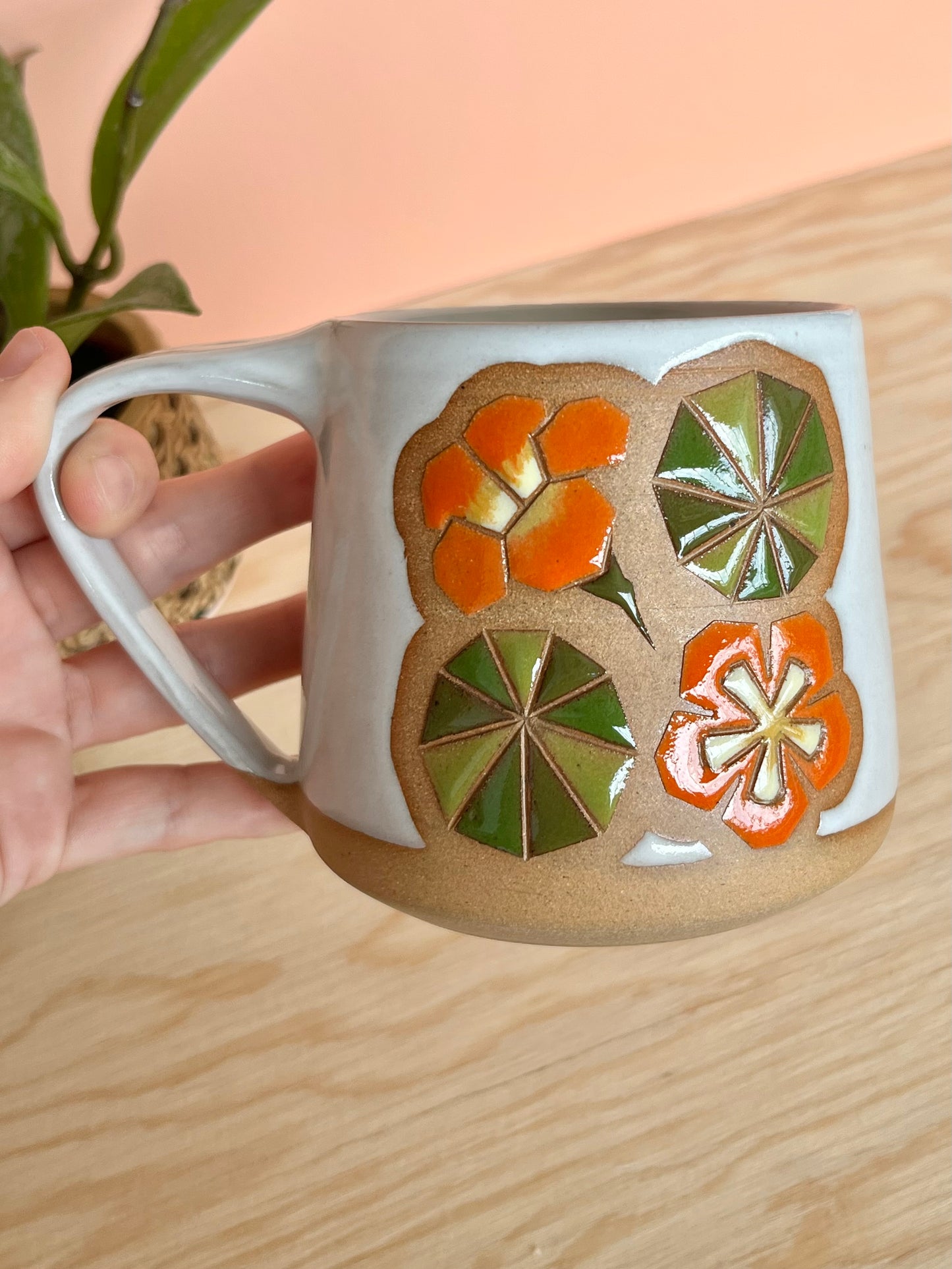 Tall Garden Quilt Mug -01-
