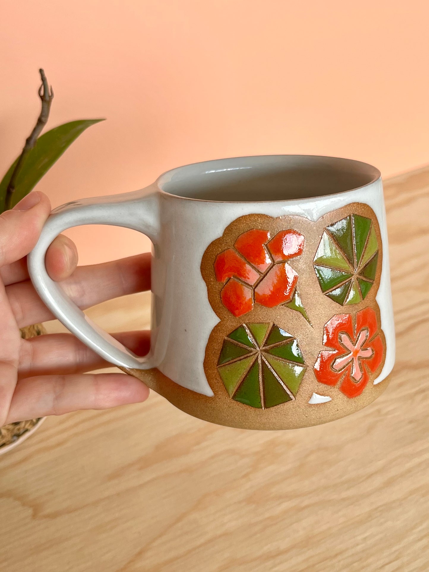 Tall Garden Quilt Mug -02-