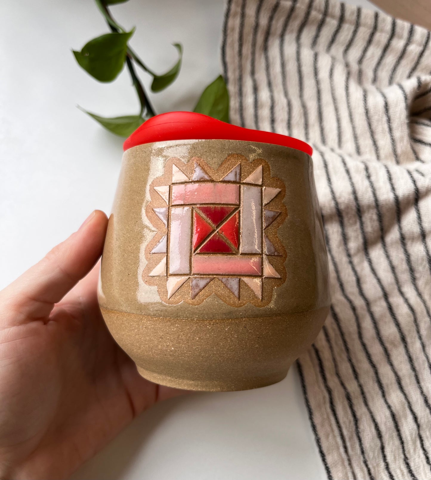 Quilt to-go cup