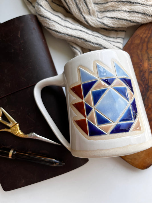 Tall quilt mug