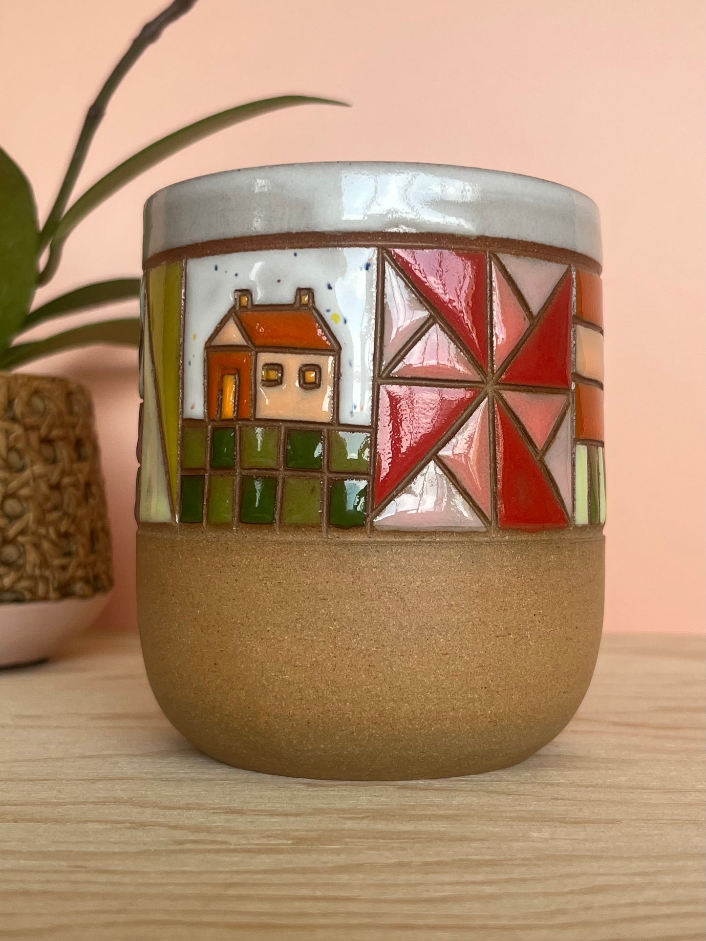 Rounded Quilted Tumbler -84-