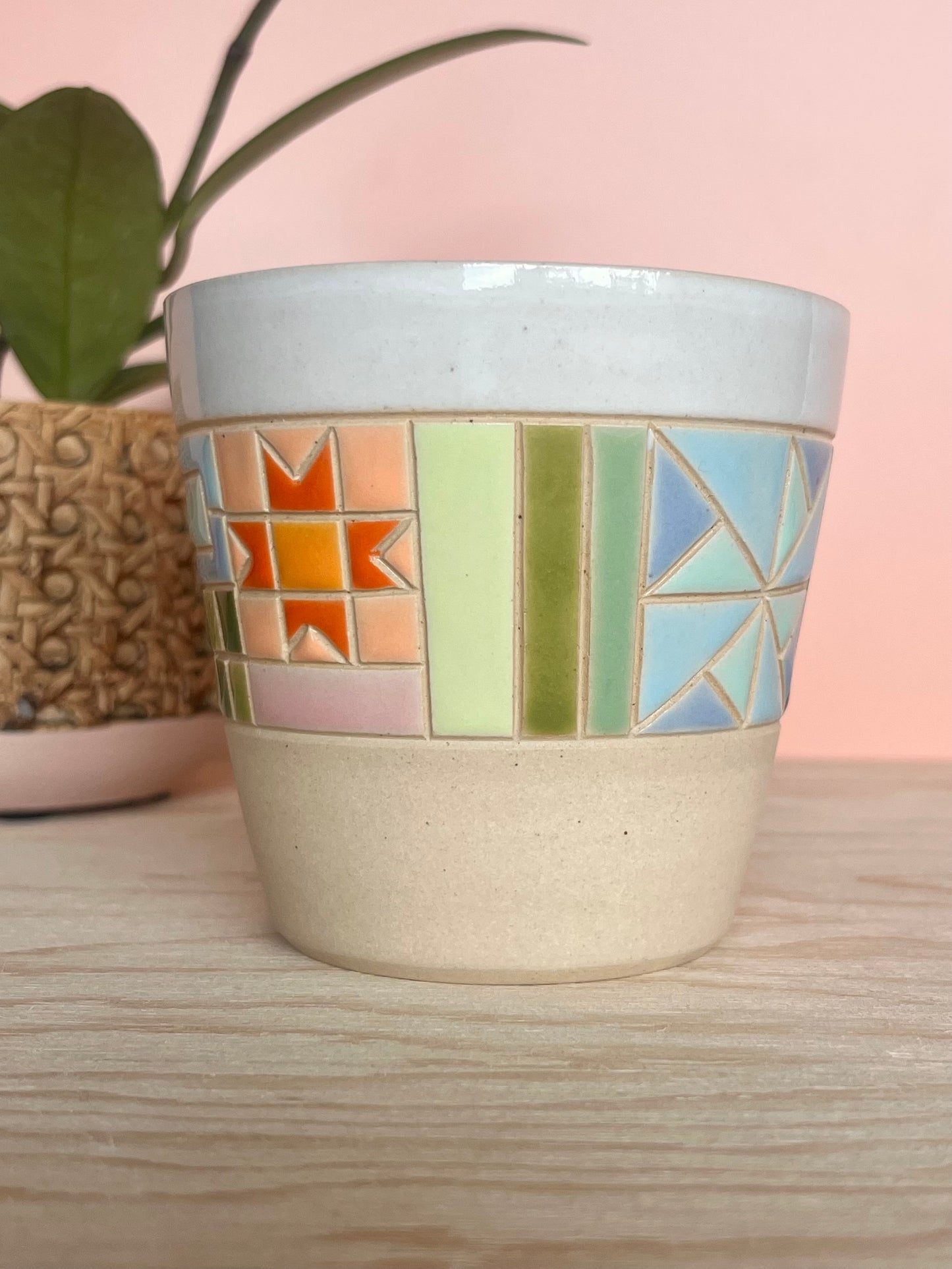 Angular Quilted Tumbler -76-