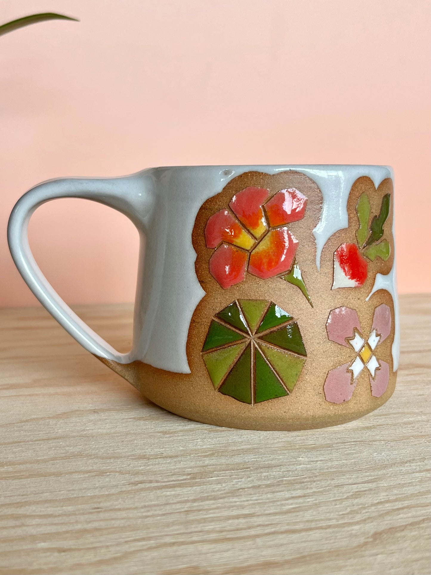 Tall Garden Quilt Mug -10-