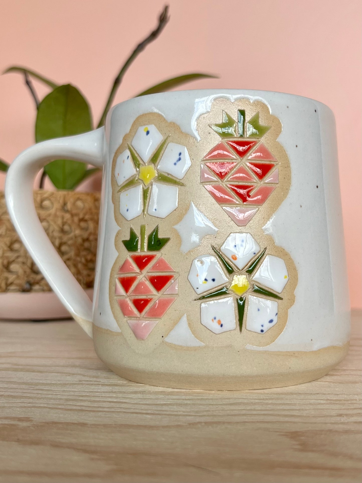 Tall Garden Quilt Mug -17-