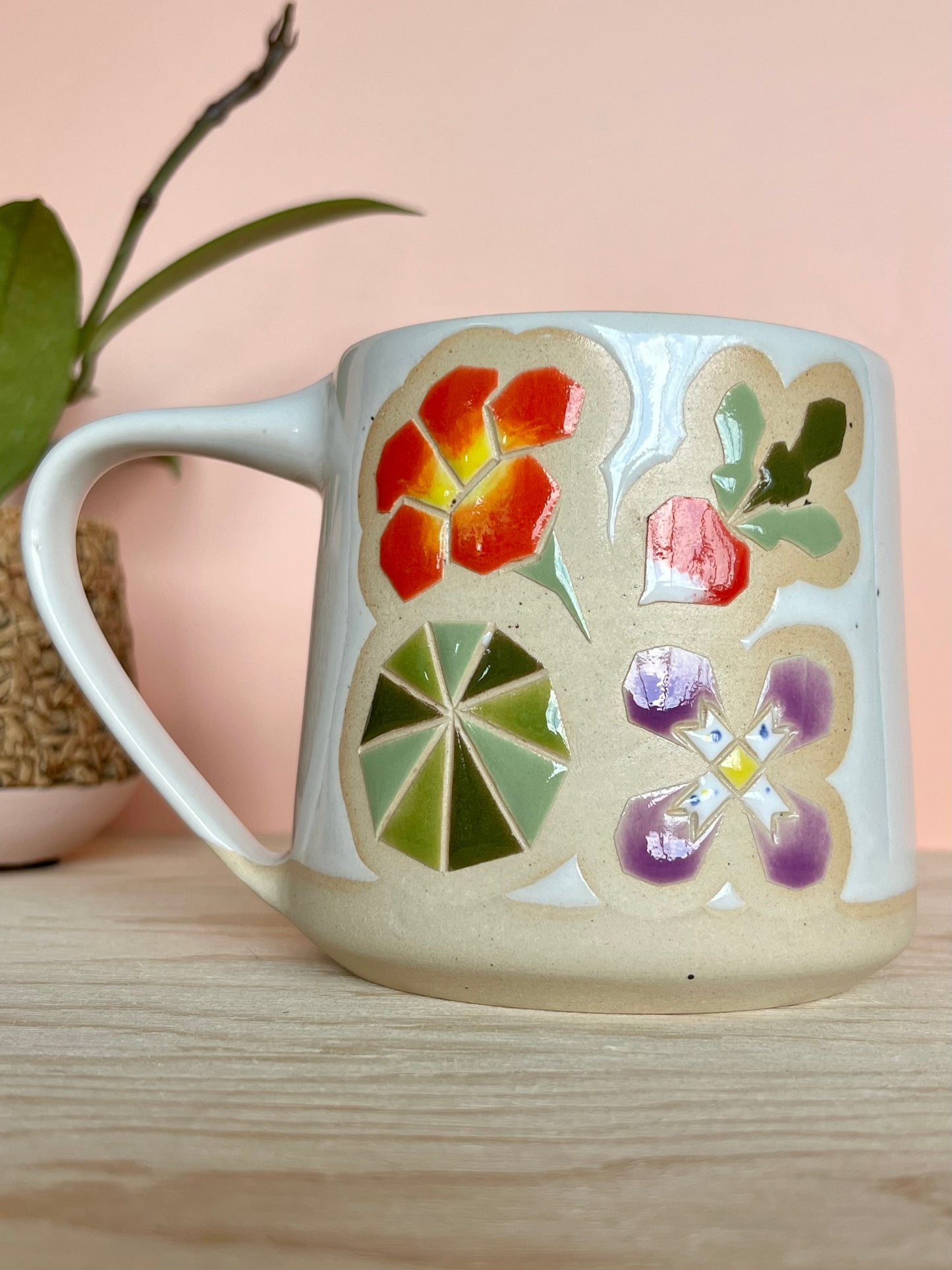 Tall Garden Quilt Mug -22-