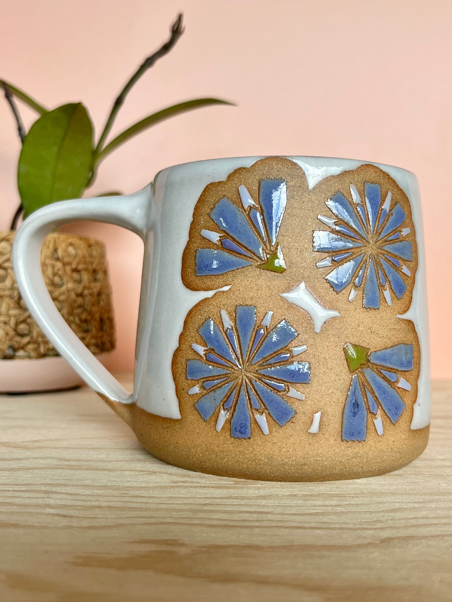Tall Garden Quilt Mug -13-