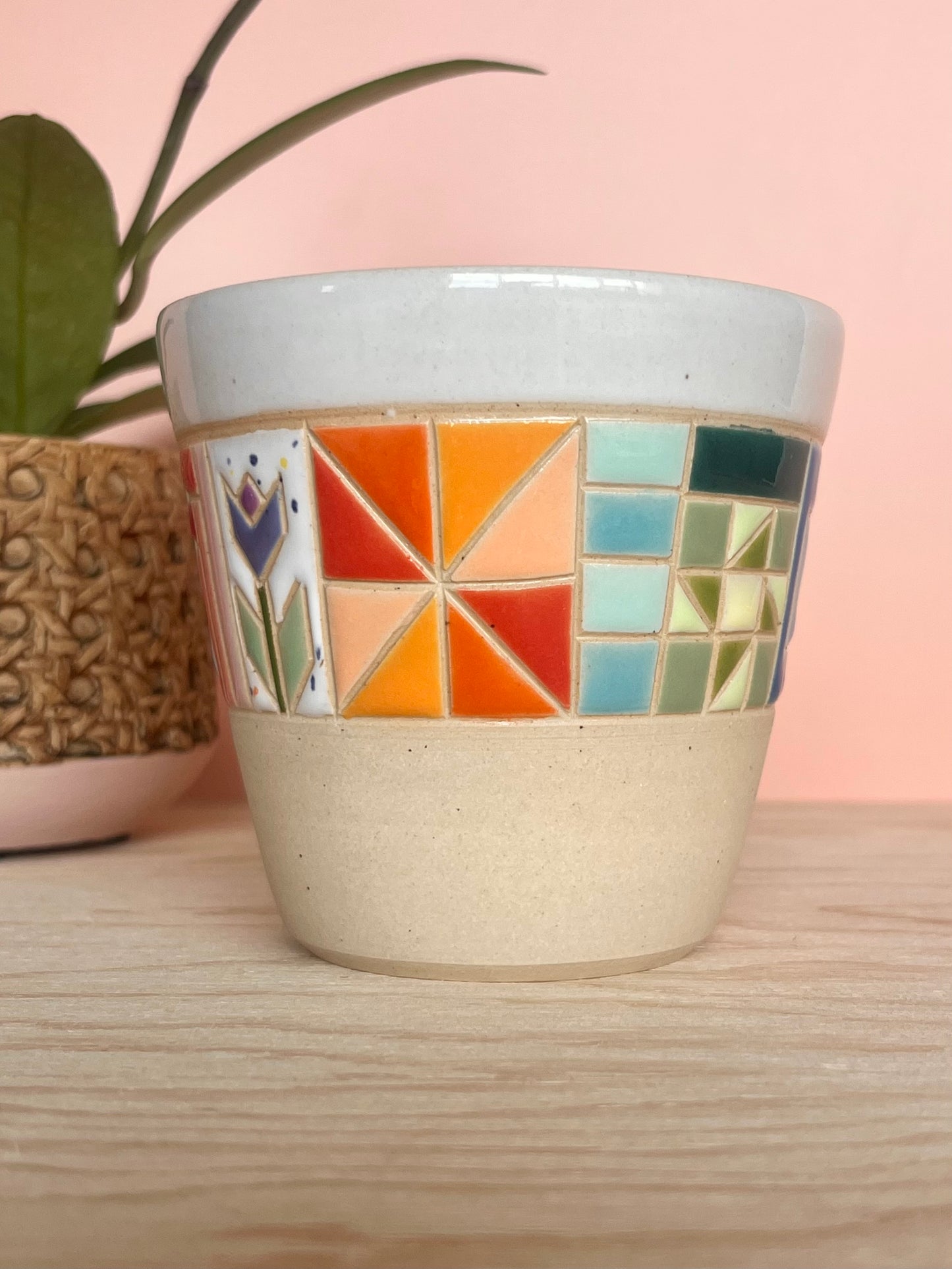 Angular Quilted Tumbler -78-