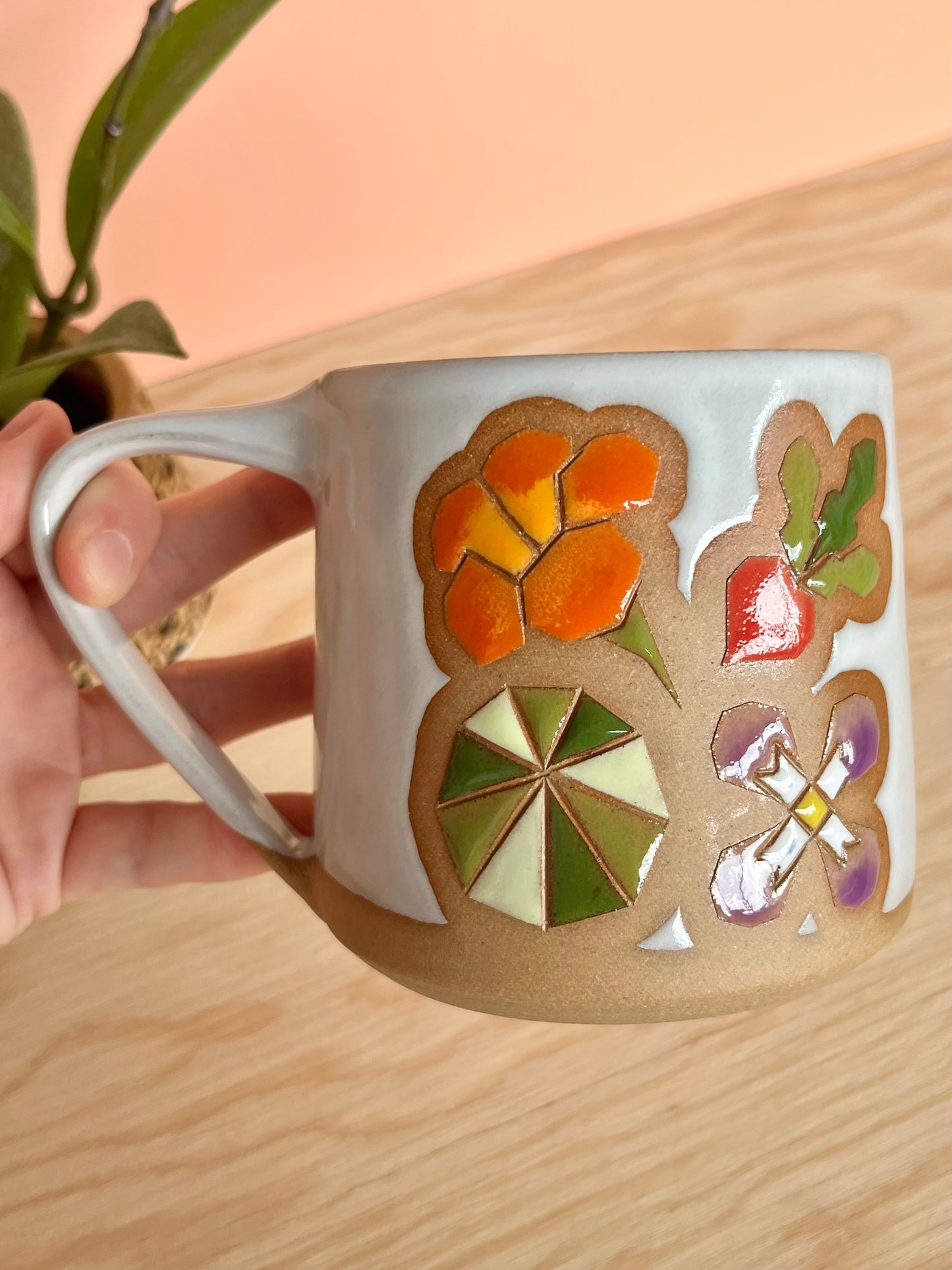 Extra Tall Garden Quilt Mug -09-