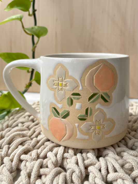 Tall Quilt Fruit Mug