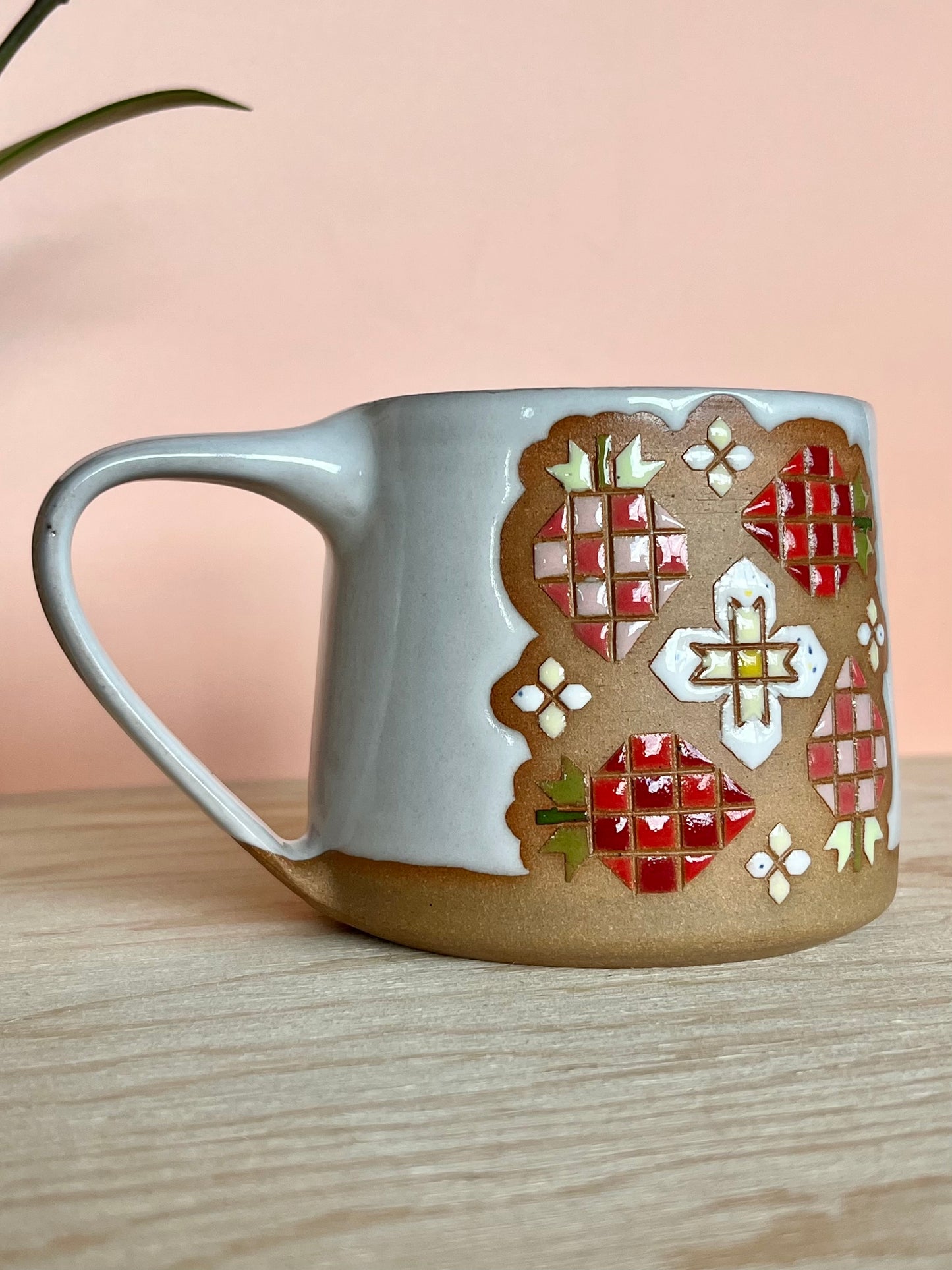 Tall Garden Quilt Mug -06-