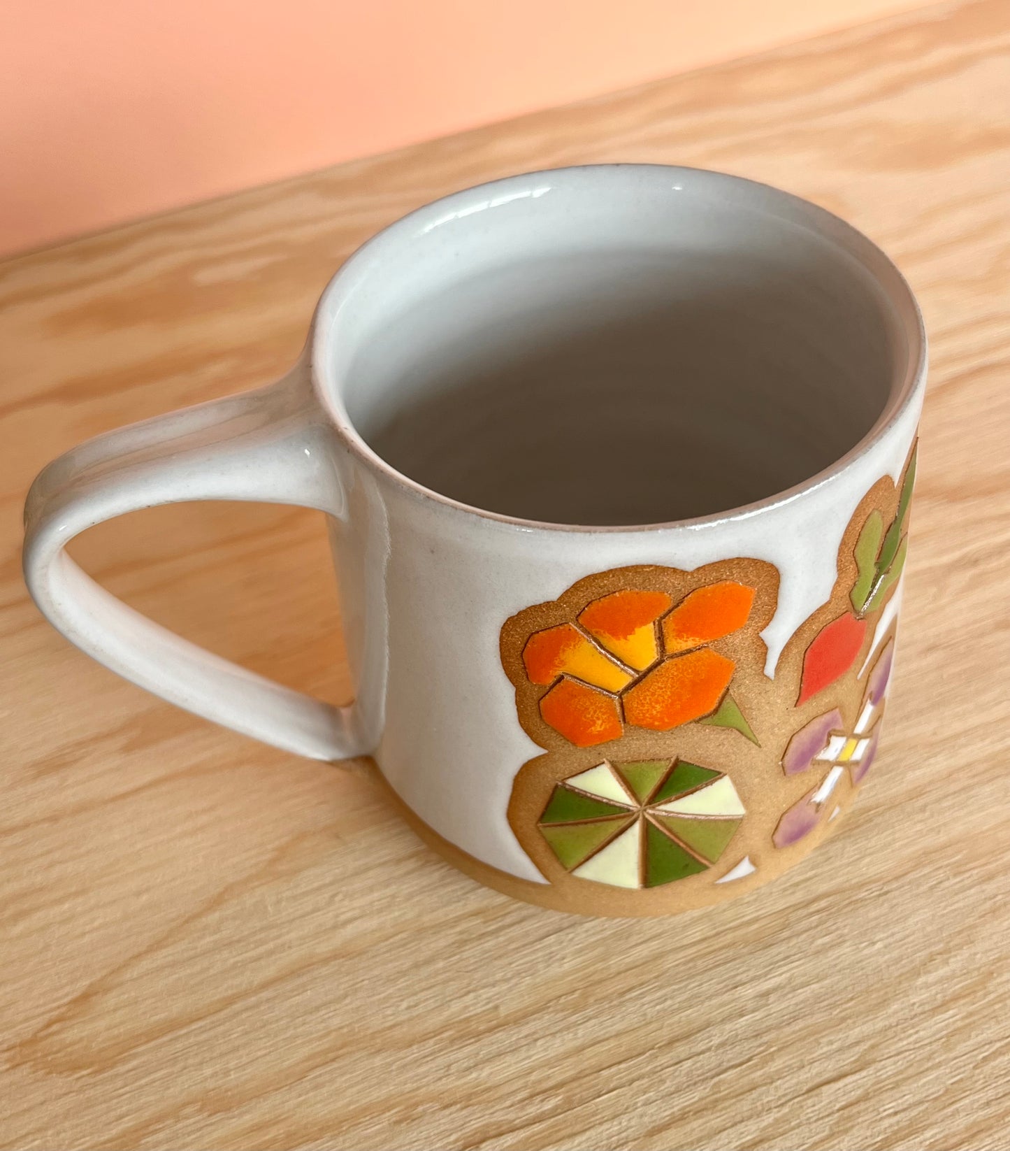 Extra Tall Garden Quilt Mug -09-