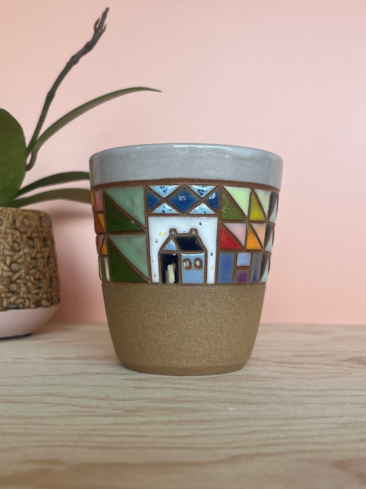 Angular Quilted Tumbler -57-