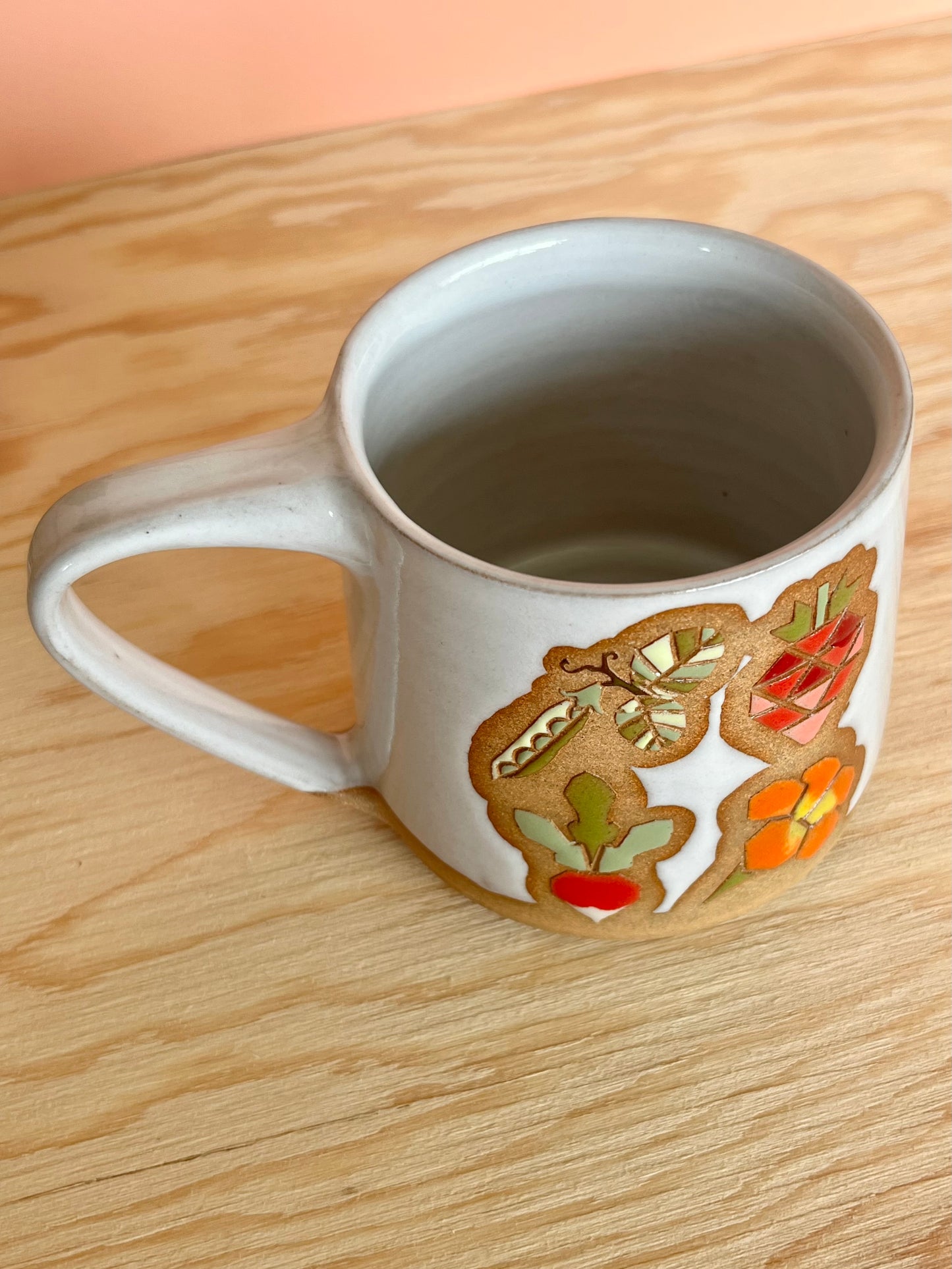 Tall Garden Quilt Mug -04-