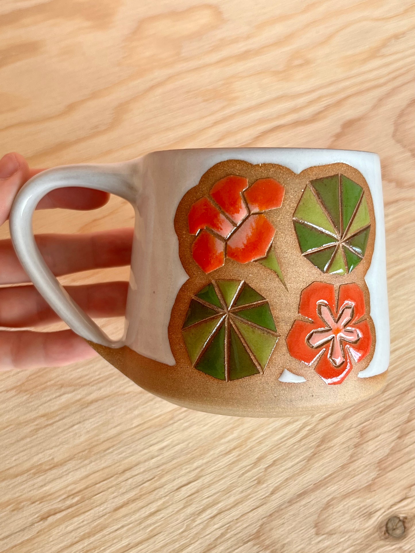 Tall Garden Quilt Mug -02-