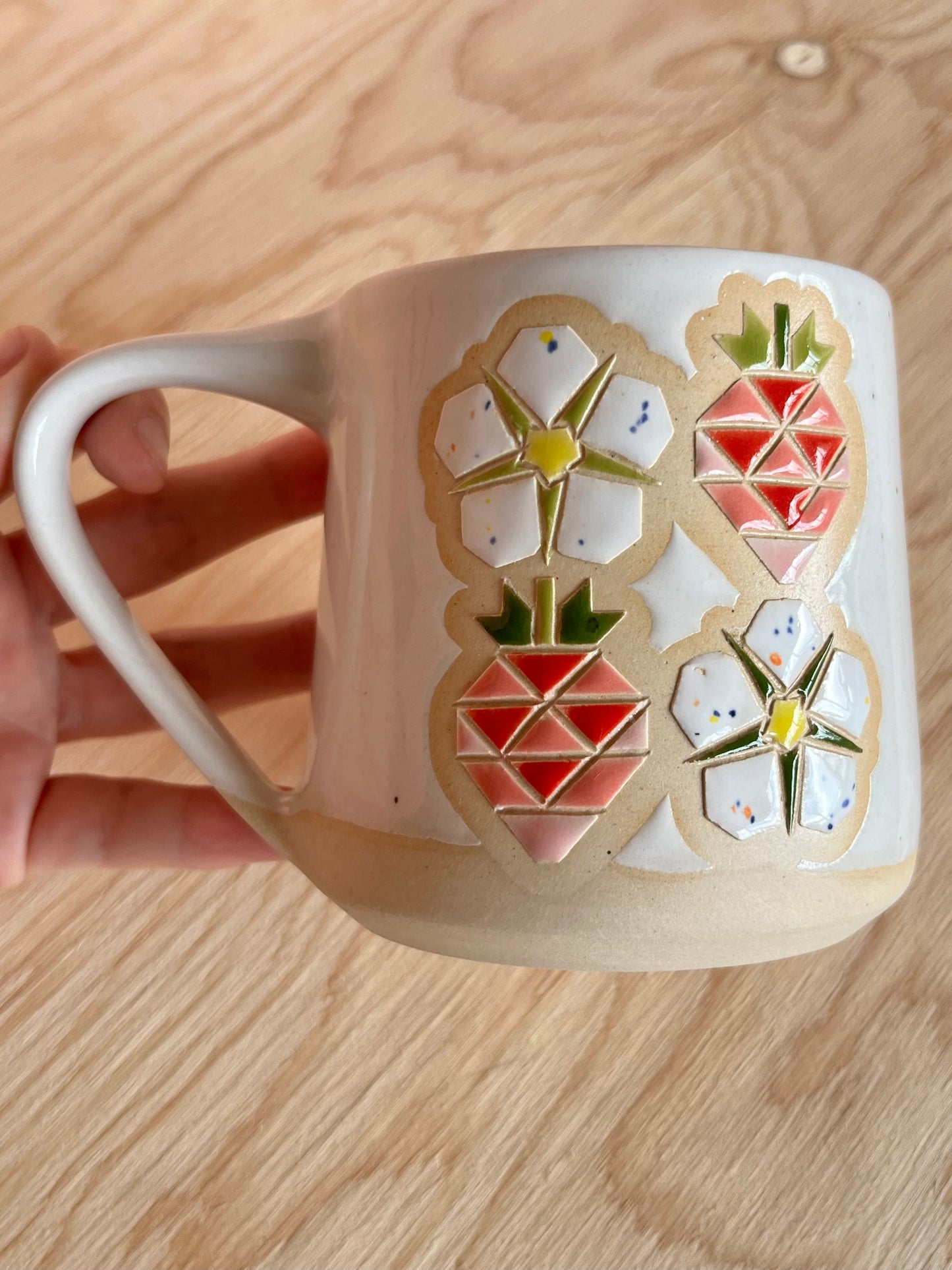 Tall Garden Quilt Mug -17-