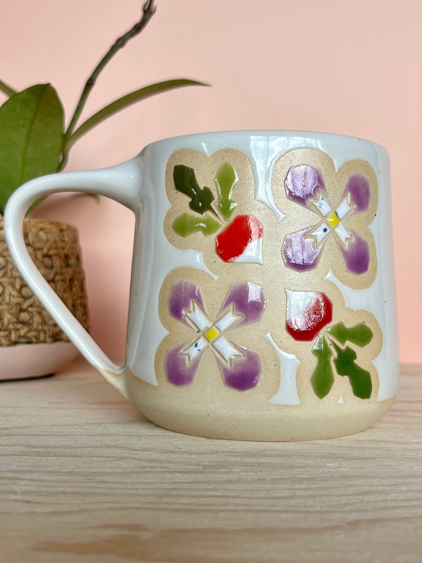 Extra Tall Garden Quilt Mug -23-